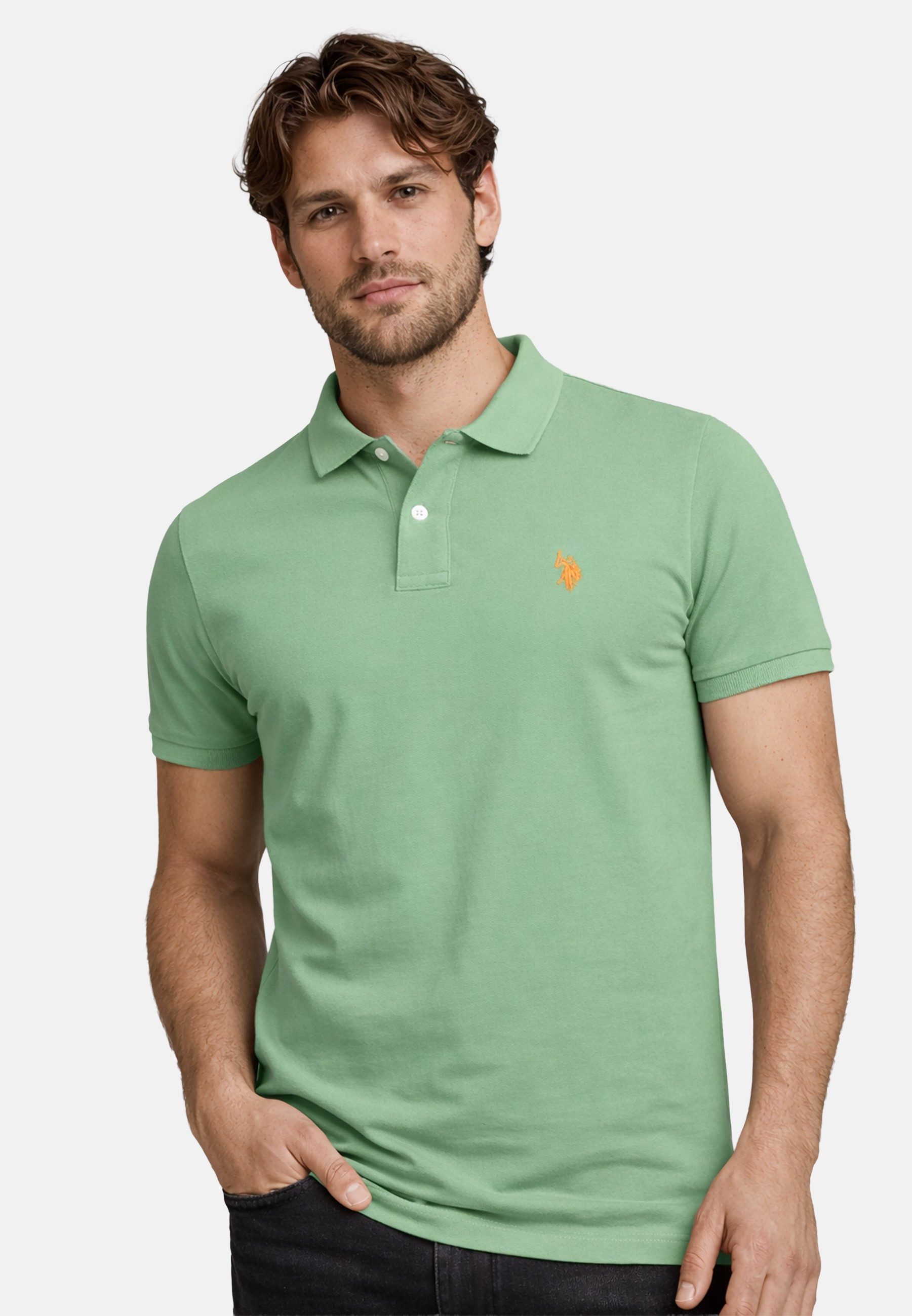 U.S. Polo Assn. Poloshirt USBrodyy – Herren Shirt aus Baumwolle mit Logo-St günstig online kaufen