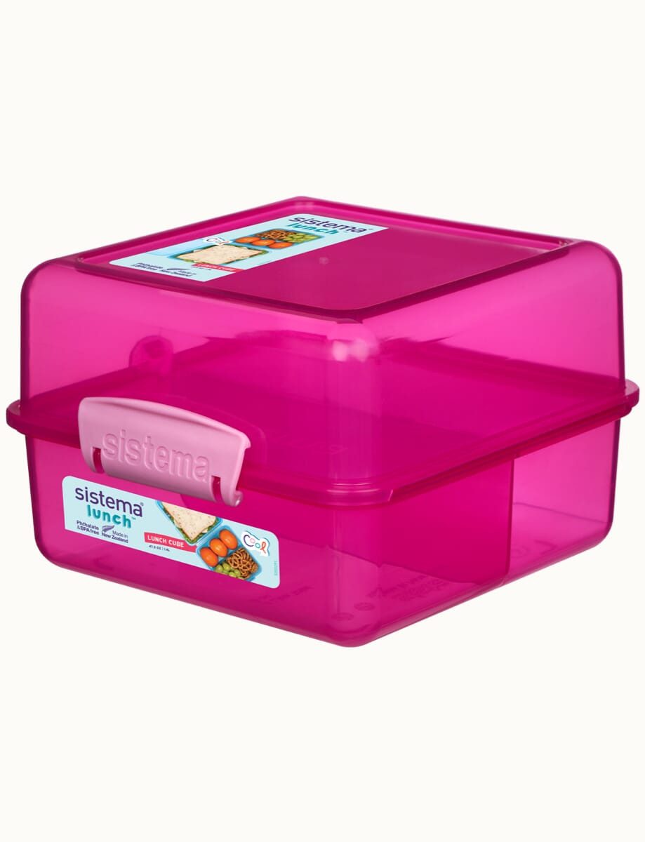 sistema Lunchbox Sistema 1,4L Lunch Cube - Pink