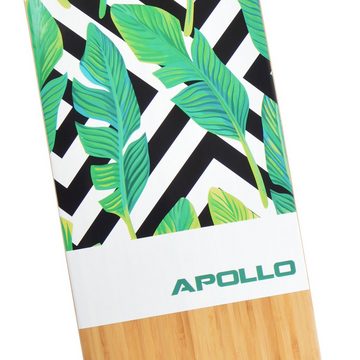 Apollo Longboard Twin Tip DT Longboard 39", aus Holz mehrlagig verleimt für Idealen Flex & Stabilität