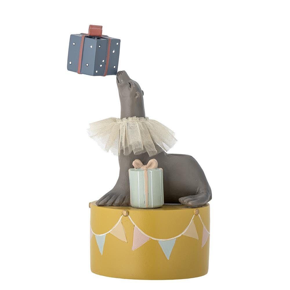 Bloomingville Kerzenständer Flor Robbe mit Geschenk, Gelb 10x19cm Polyresin günstig online kaufen