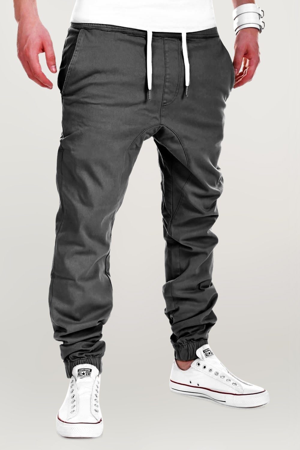 behype Chinohose LUKE mit elastischem Bund günstig online kaufen