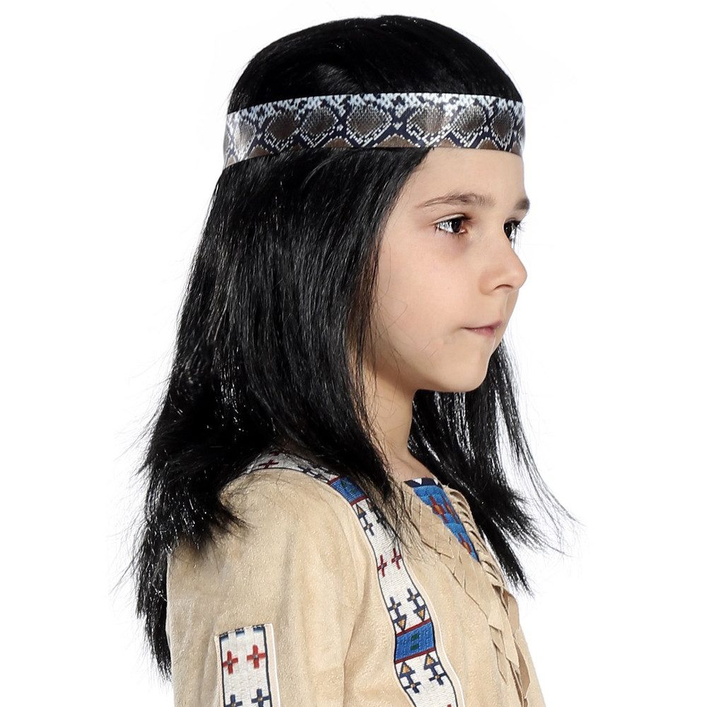 Kostüm Winnetou - Perücke für Kinder