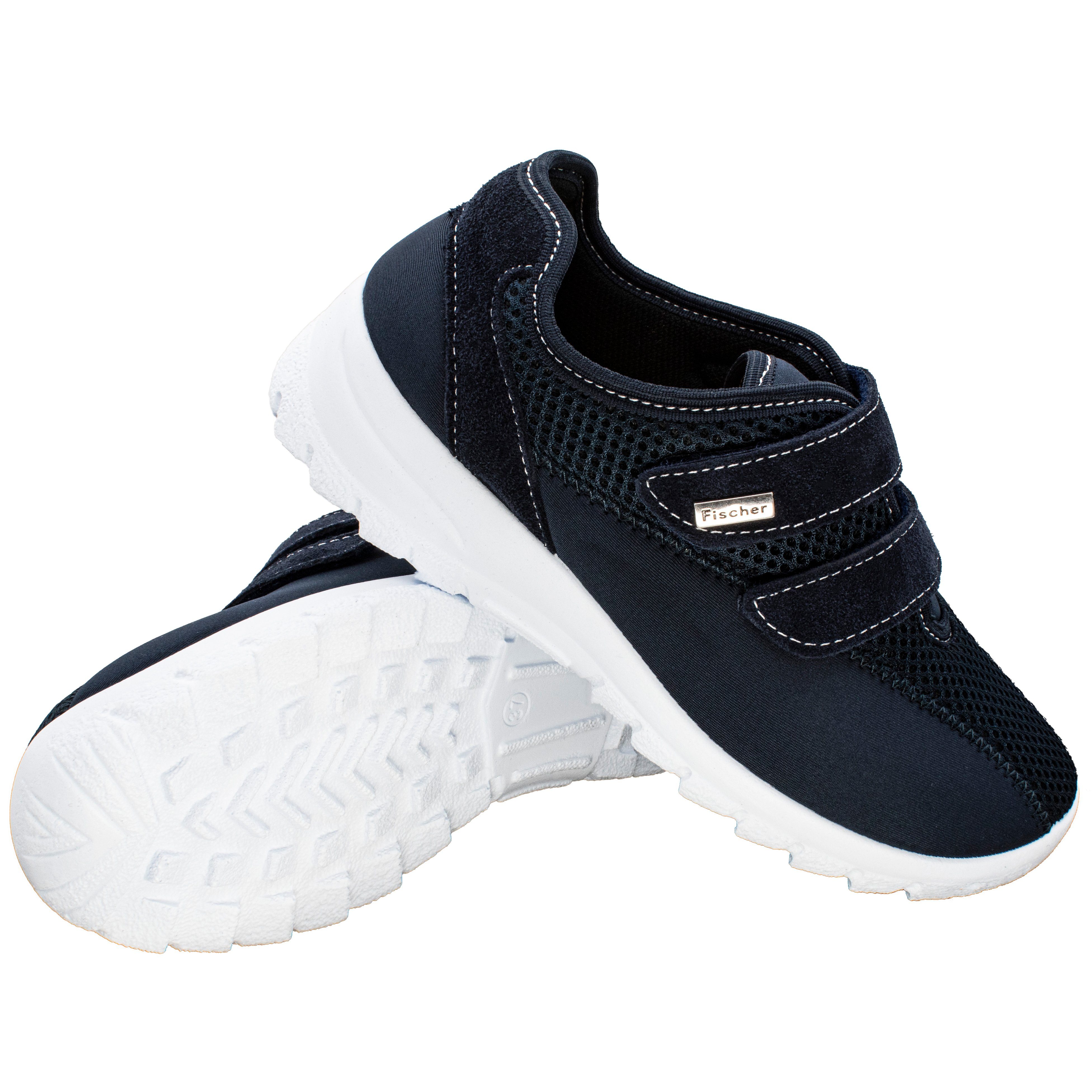 Fischer-Markenschuh Ortho Aktiv Klettschuh aus Mesh, Microtex, Weite H