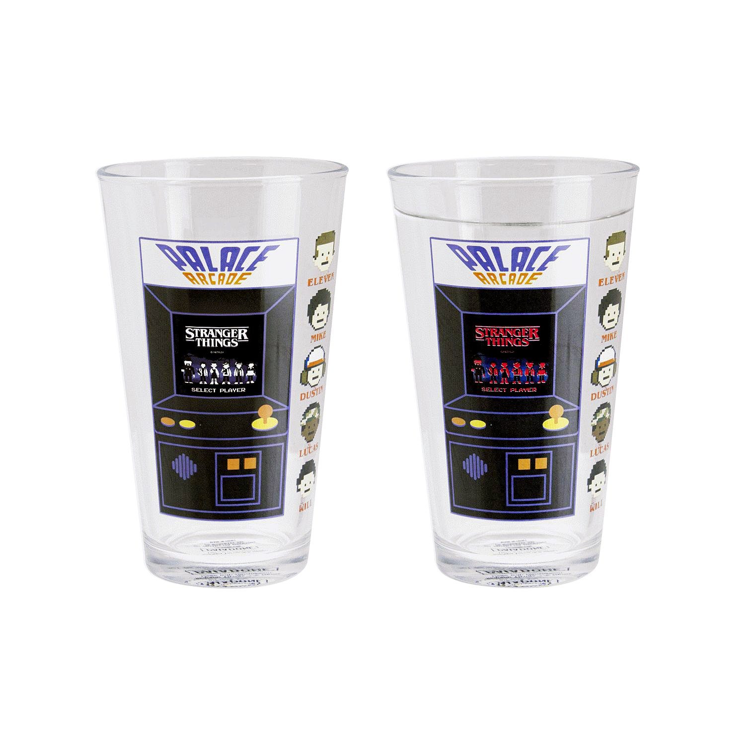 Paladone Tasse Stranger Things Thermoeffekt Glas Arcade