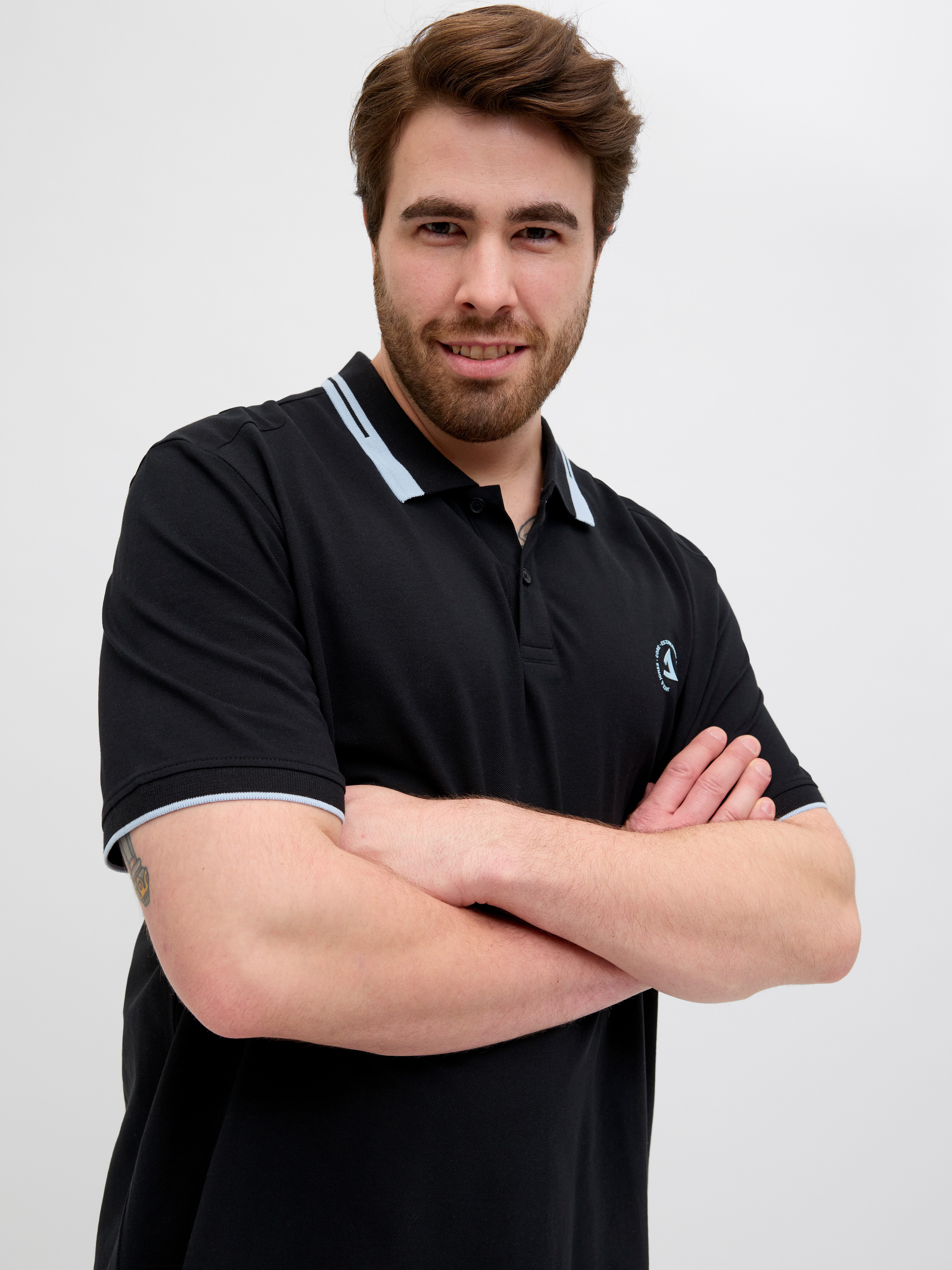 Jack & Jones PlusSize Poloshirt JCOHASS LOGO POLO SS PLS günstig online kaufen