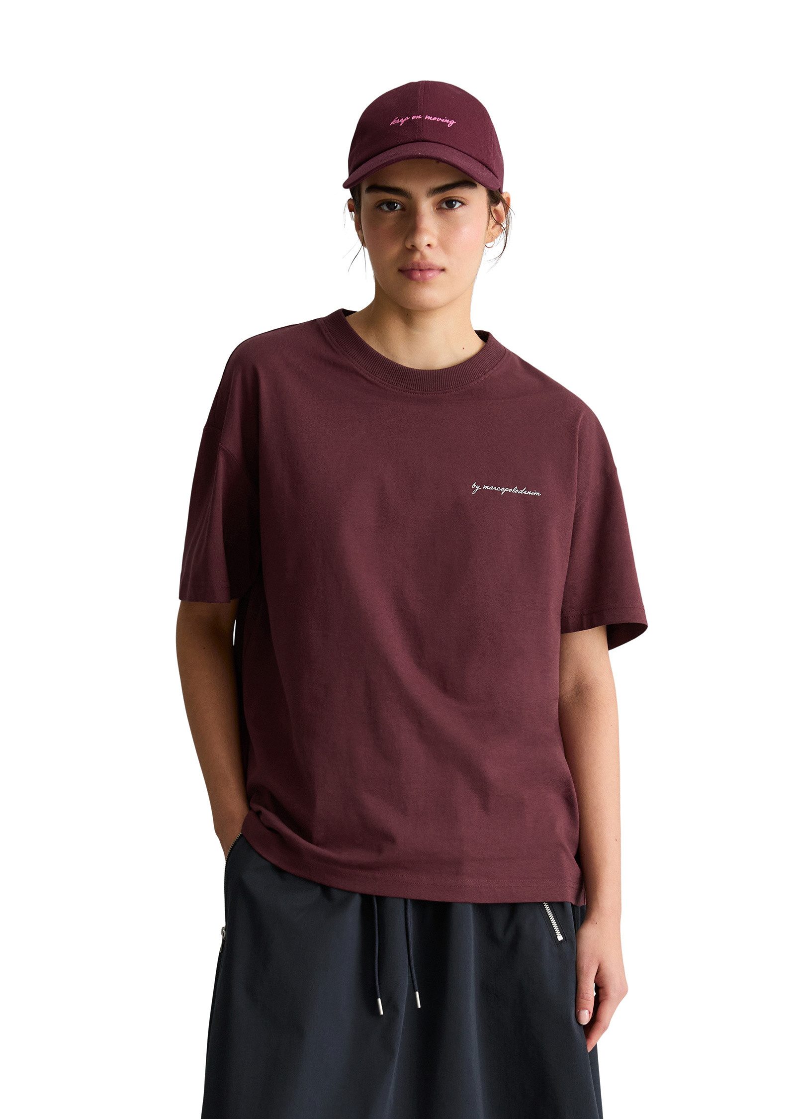 Marc O'Polo DENIM T-Shirt mit Rückenprint