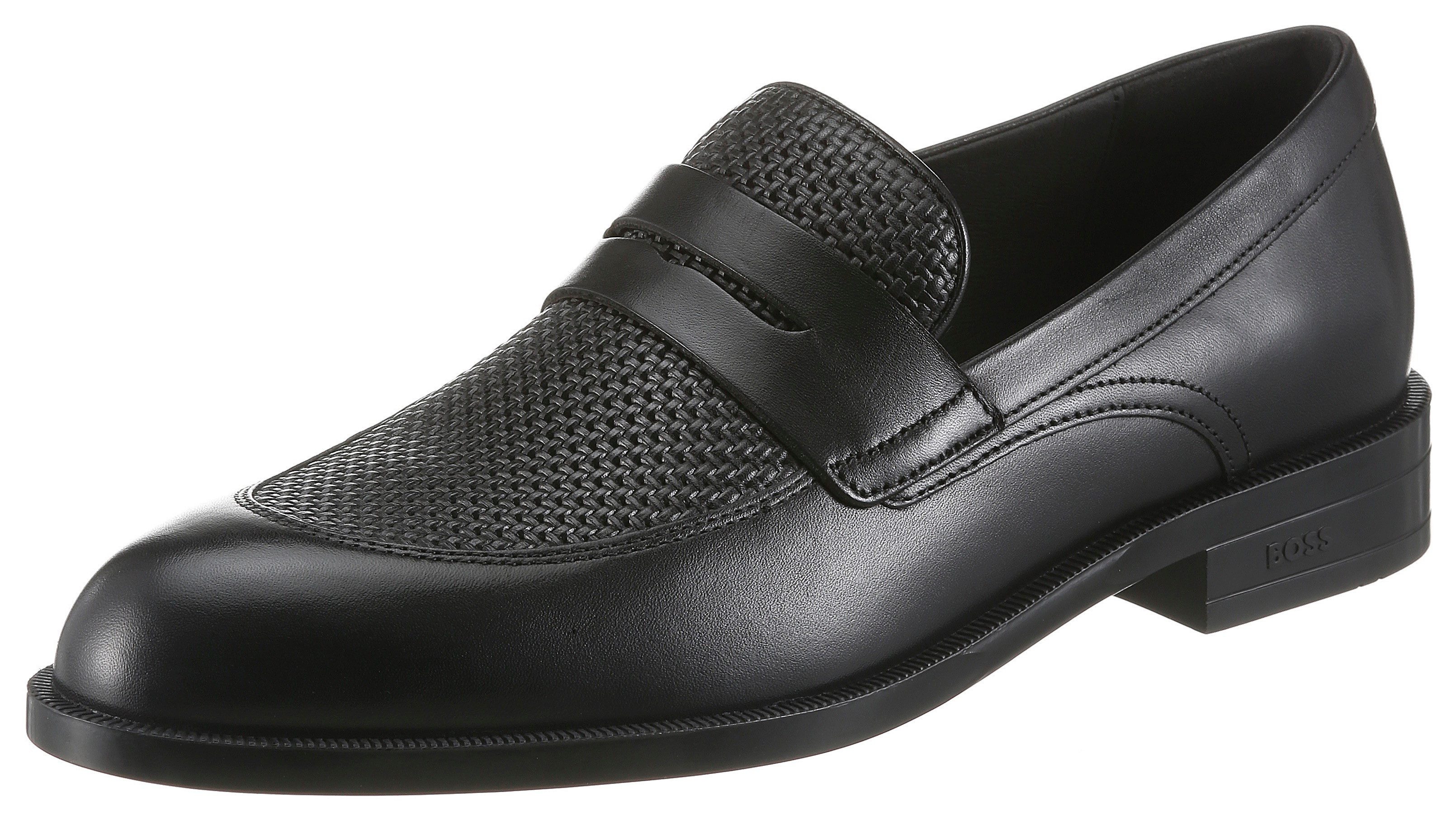 BOSS Tayil Loafer Anzugschuh, Business-Slipper, Schlupfschuh in eleganter Optik