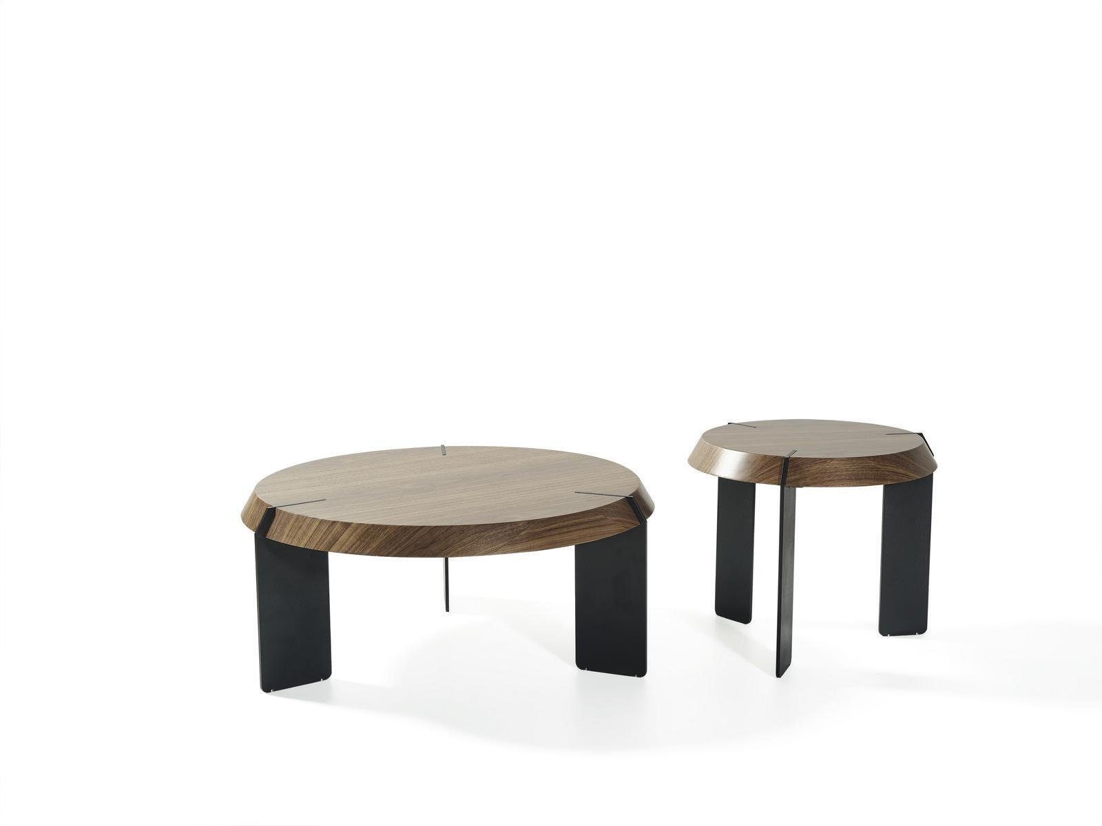 Beistell Neu (Beistelltisch) Wohnzimmer Rund Tisch Tische Kaffee Braun Couchtisch Luxus JVmoebel Design