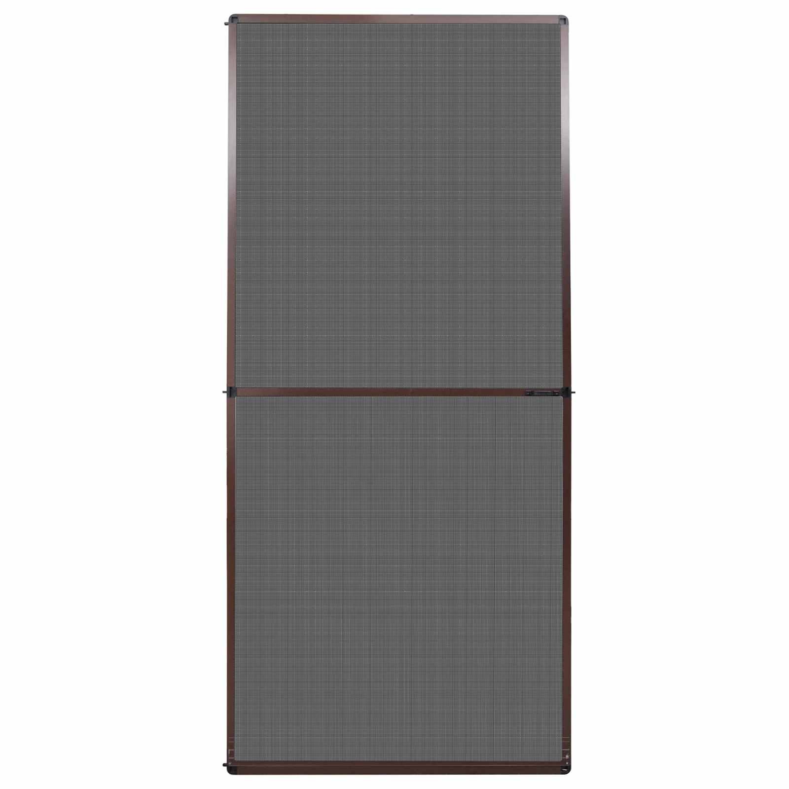 vidaXL Terrassendach Schwenk-Insektenscreen Braun und Schwarz 100 x 215 cm, (1-St)