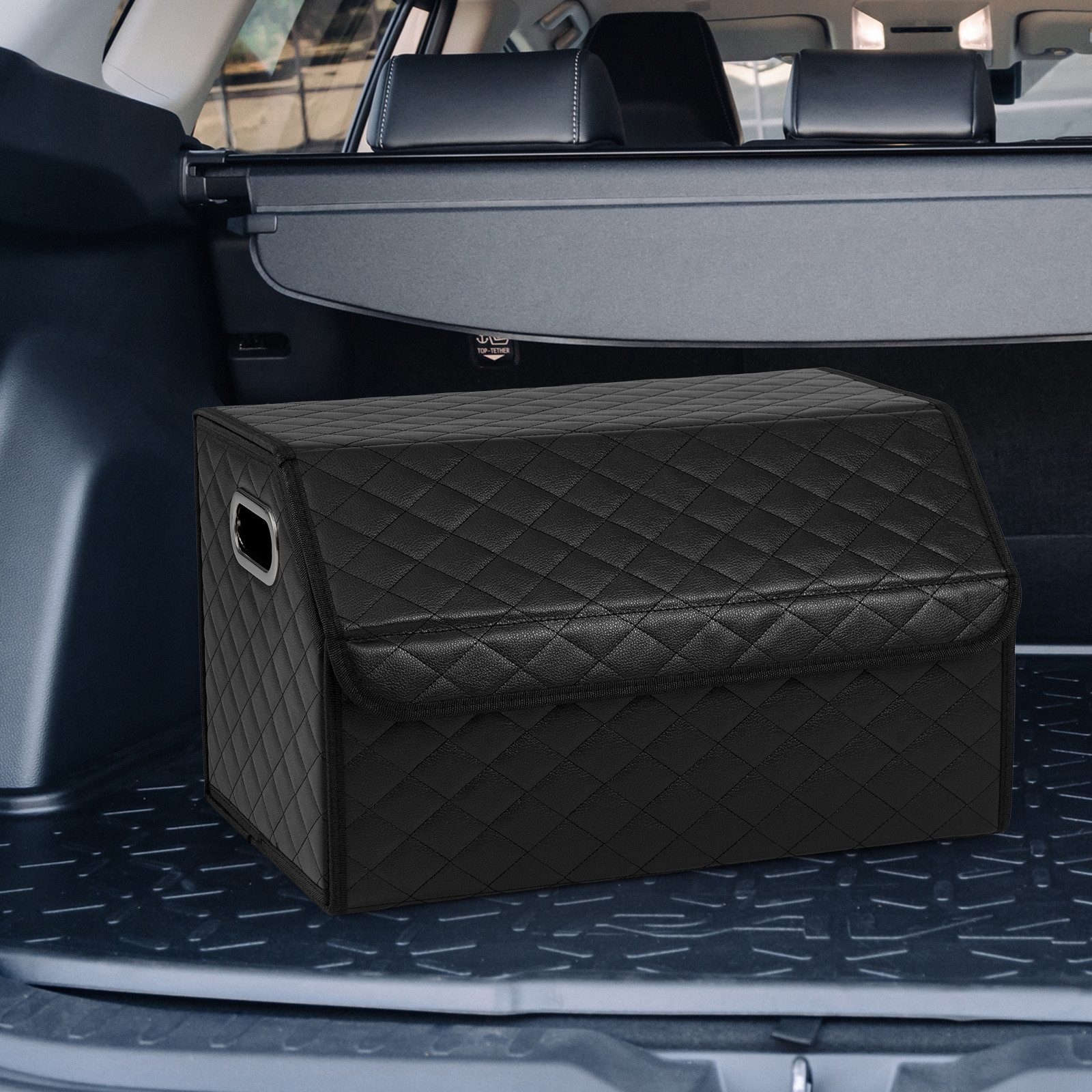 COSTWAY Aufbewahrungsbox, 35L Kofferraumtasche faltbar mit Deckel & Trennwa günstig online kaufen