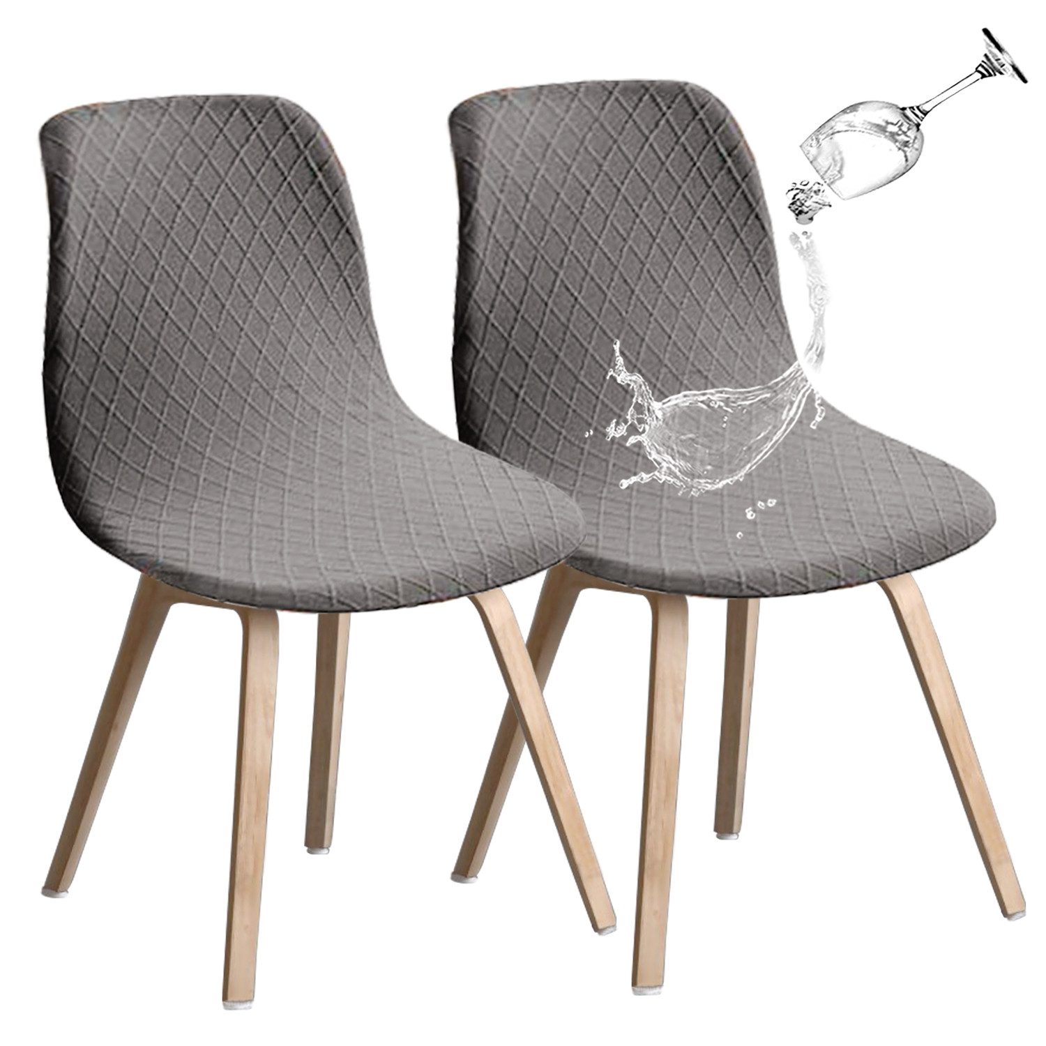 BYSURE Stuhlbezug Stretch Stuhlbezug Jacquard Esszimmerstühlhussen günstig online kaufen