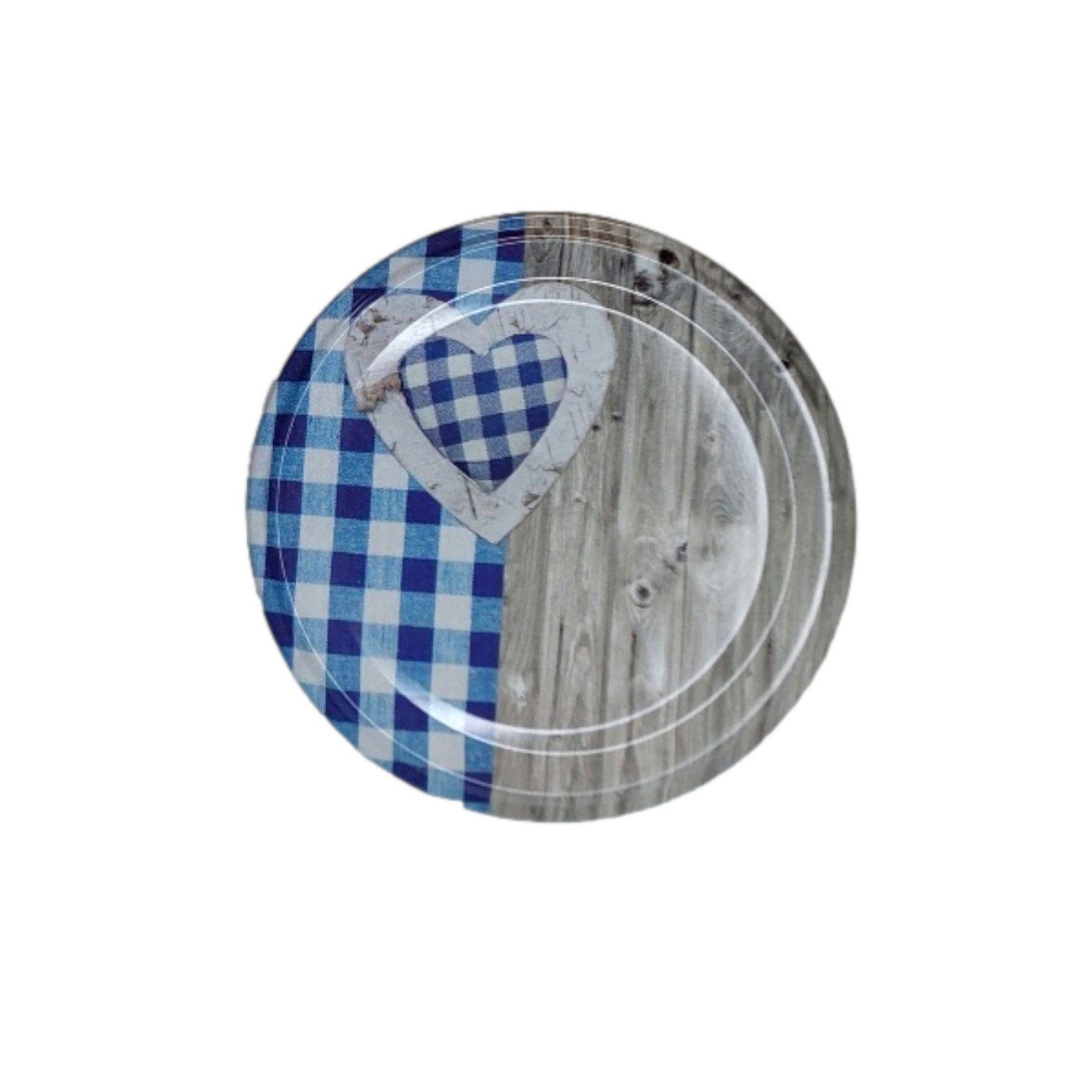 Schraub-Deckel Einmachglas ml gouveo Salsa (12-tlg., TO 300 Herz-blau) 82, mit Vorratsgläser