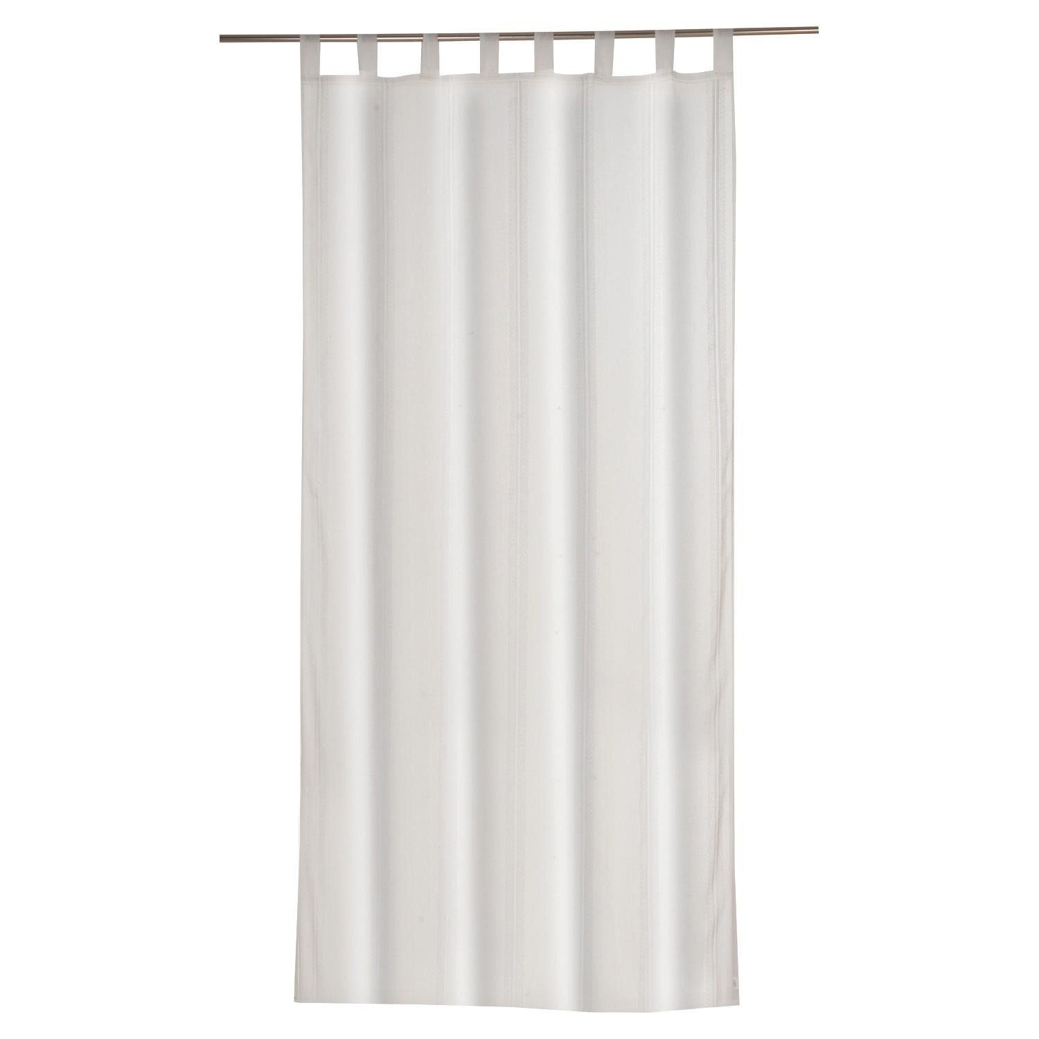 Home4You Vorhang Schlaufenschal, 140 x 245 cm, Beige, (1 St), Schlaufen, tr günstig online kaufen