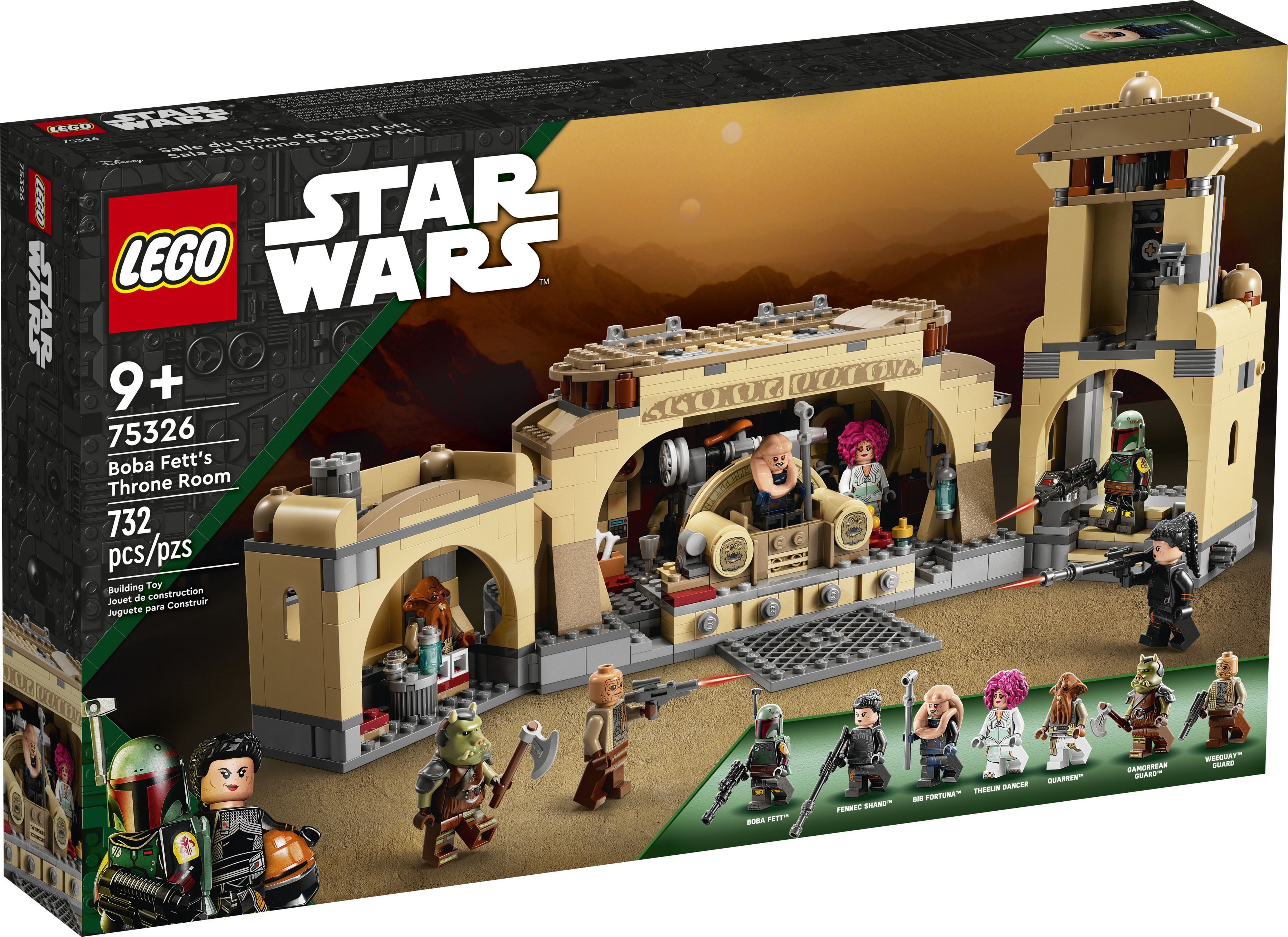 LEGO® Star Wars 75326 Boba Fetts Thronsaal Konstruktionsspielsteine günstig online kaufen