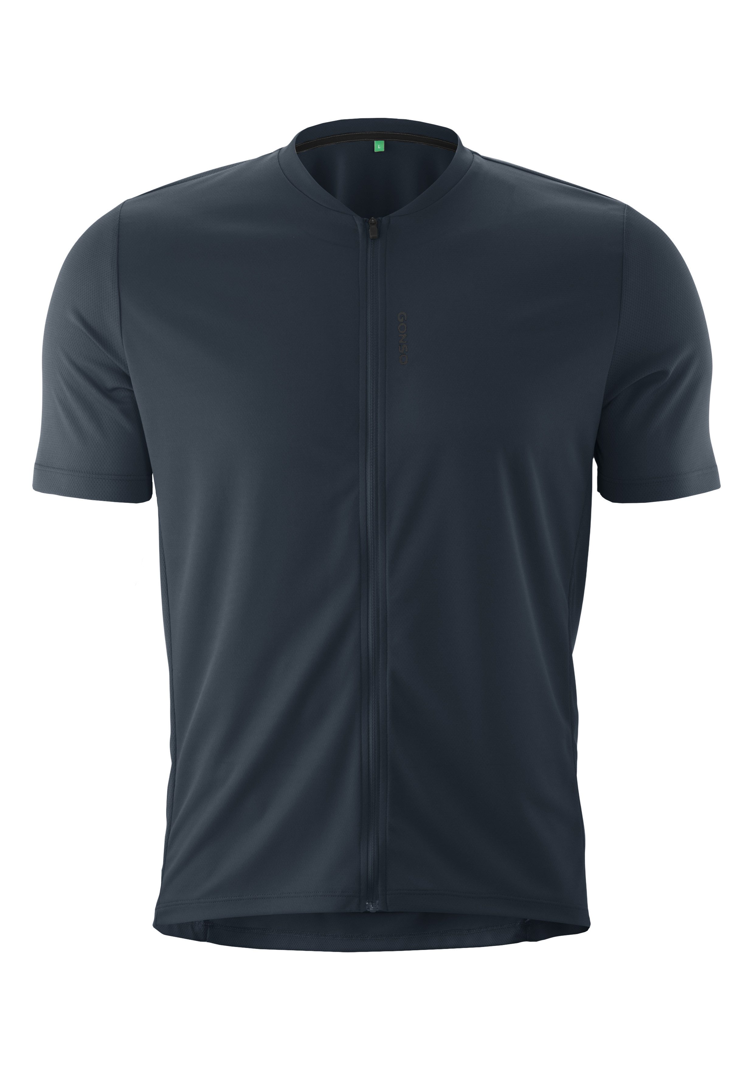 Gonso Radtrikot SITIVO Jersey Green M Herren Fahrradtrikot kurzarm, Half-Zip Trikot mit Rückentasche