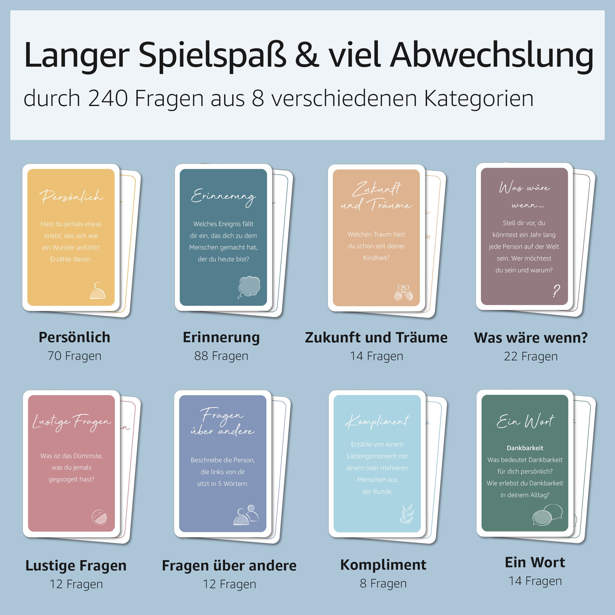 Hyggelig Home Spiel Quality Time - Das Spiel für Familie und Freunde - 240 Fragen, Kartenspiel, Made in Europe, FSC schützt den Wald weltweit