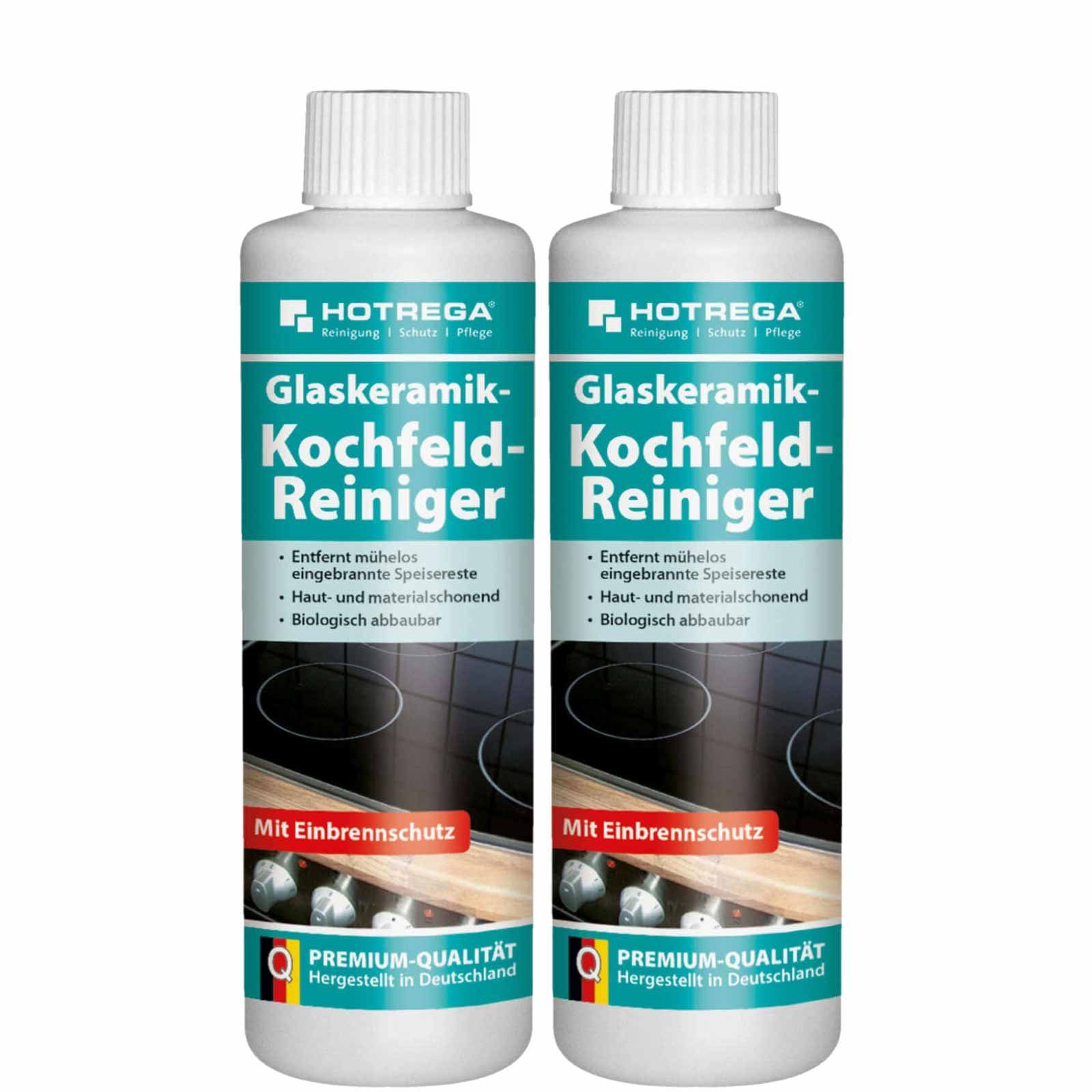 HOTREGA® Glaskeramik Küchenreiniger Kochfeld Set Reiniger 250ml