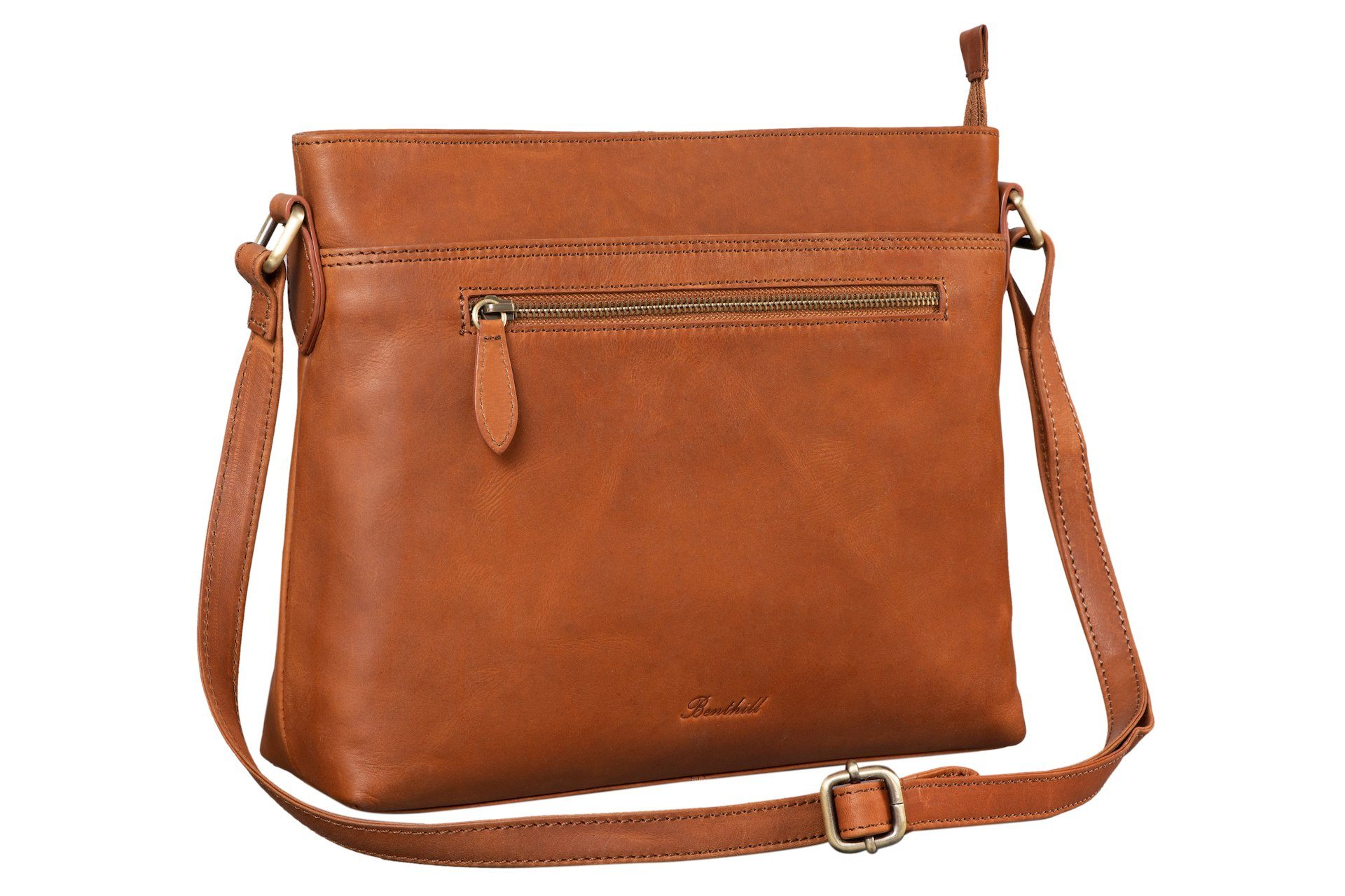 Umhängetasche Damen Echt Leder Handtasche Schultertasche Vintage Umhängetasche