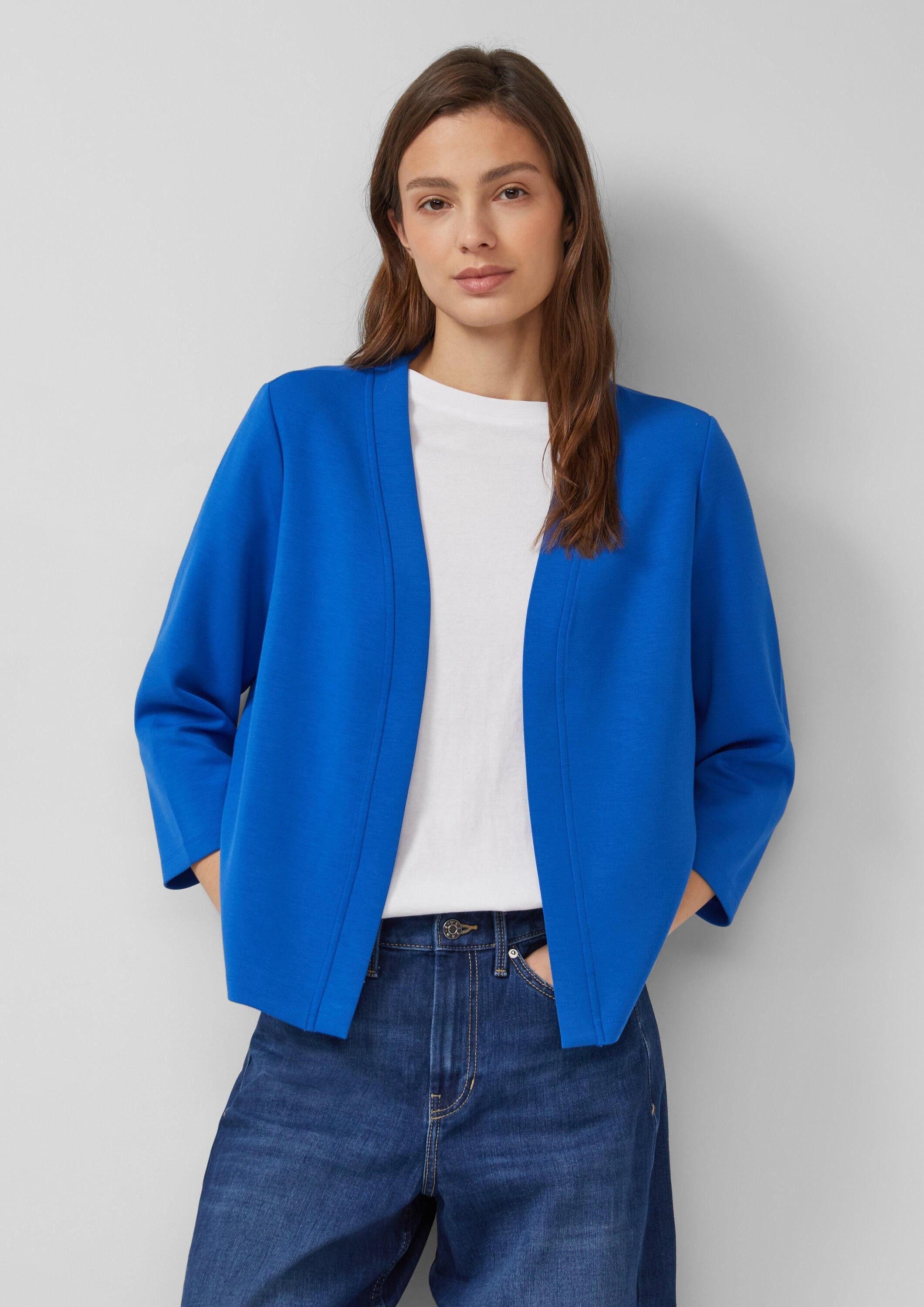 s.Oliver Sweatjacke Sweatshirt Jacke Scuba-Jacke