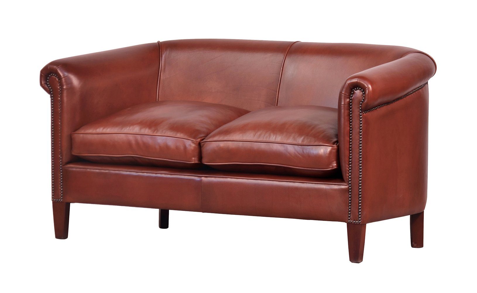 Kai Wiechmann Sofa Clubsofa 2-Sitzer Rindsleder