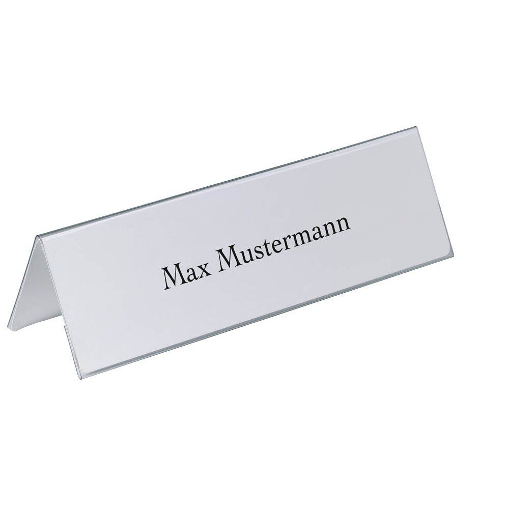 Thumbnail - DURABLE Hinweisschild 25 Tischnamensschilder Dachaufsteller 10,5/21 x 29,7cm, Beidseitig beschreibbar und lesbar