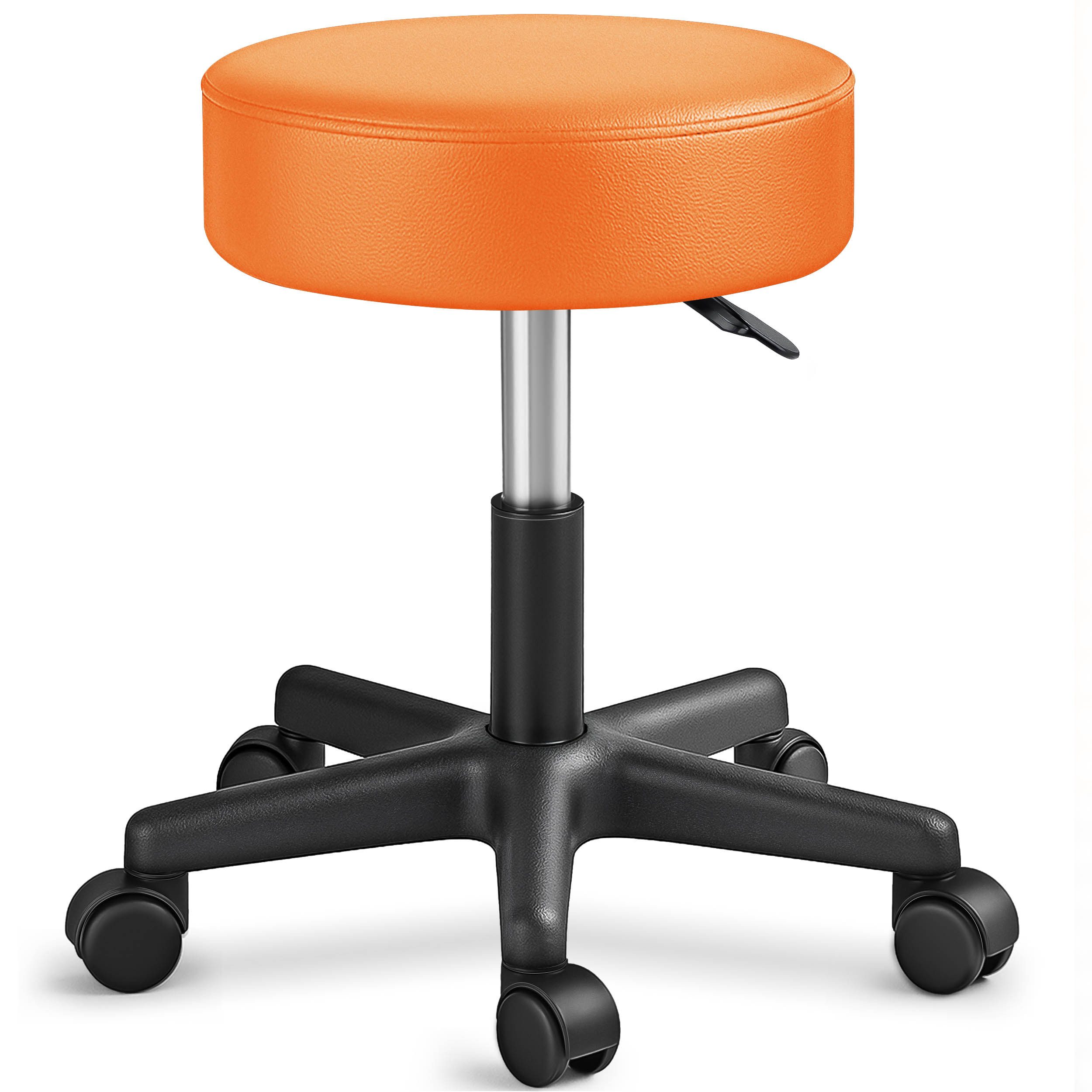 TRESKO Drehhocker Rollhocker höhenverstellbar, 10 cm Dicke Polsterung, Arbe günstig online kaufen