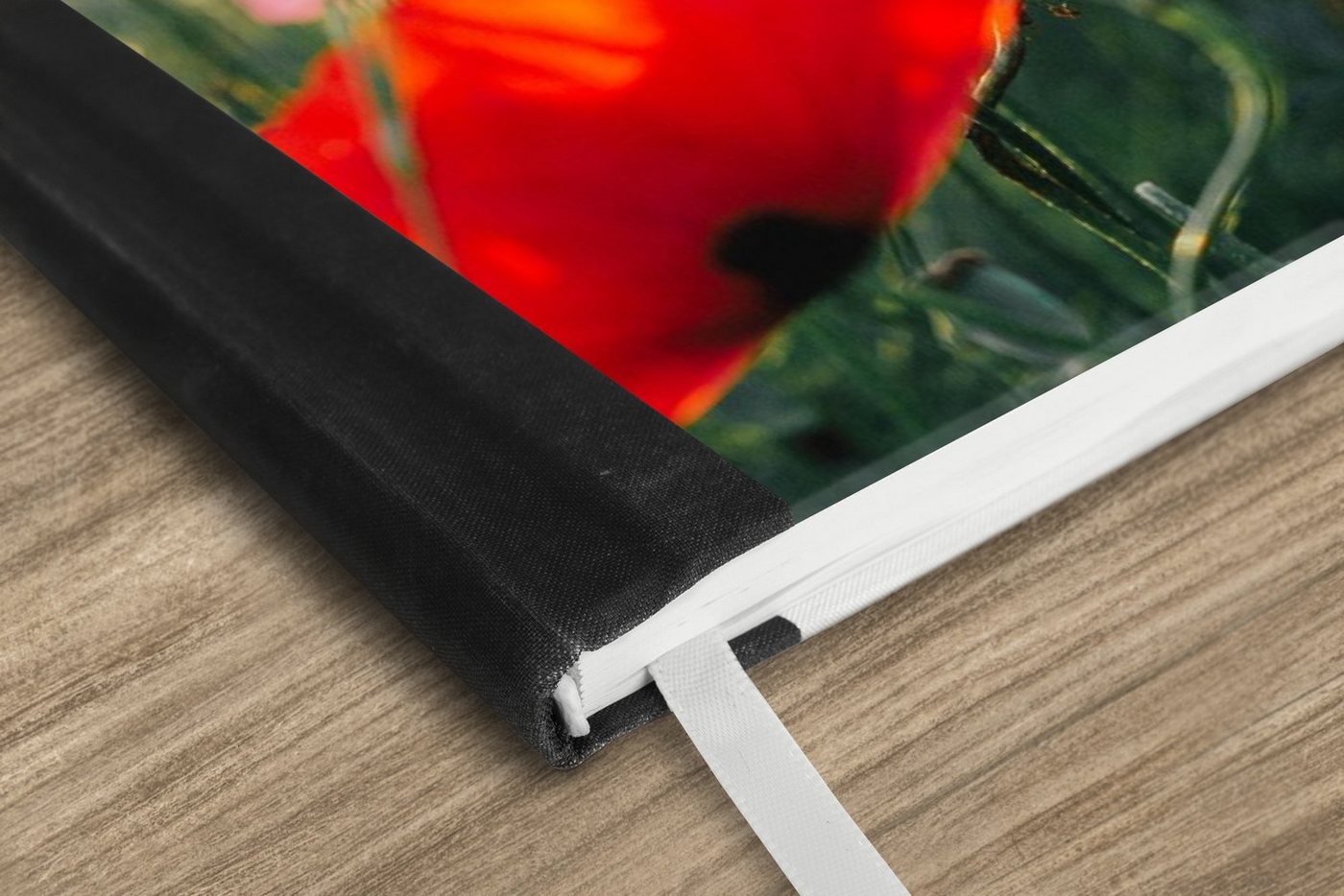 Thumbnail - MuchoWow Notizbuch Mohn - Blumen - Rot - Lila - Wiese, Notebook, Notizblock a5, Tagebuch, Journal Liniert
