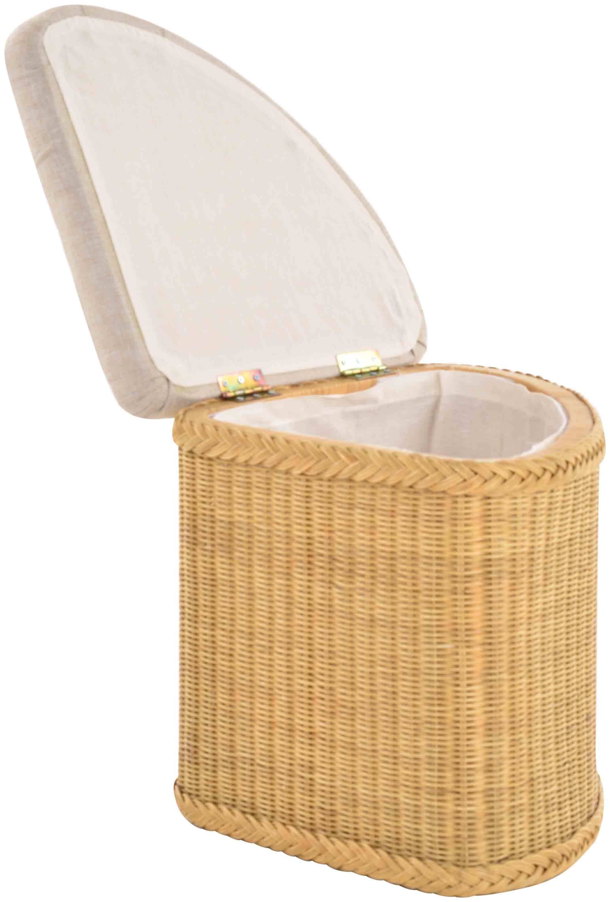 Krines Home Sitztruhe Rattan Sitzhocker mit günstig online kaufen