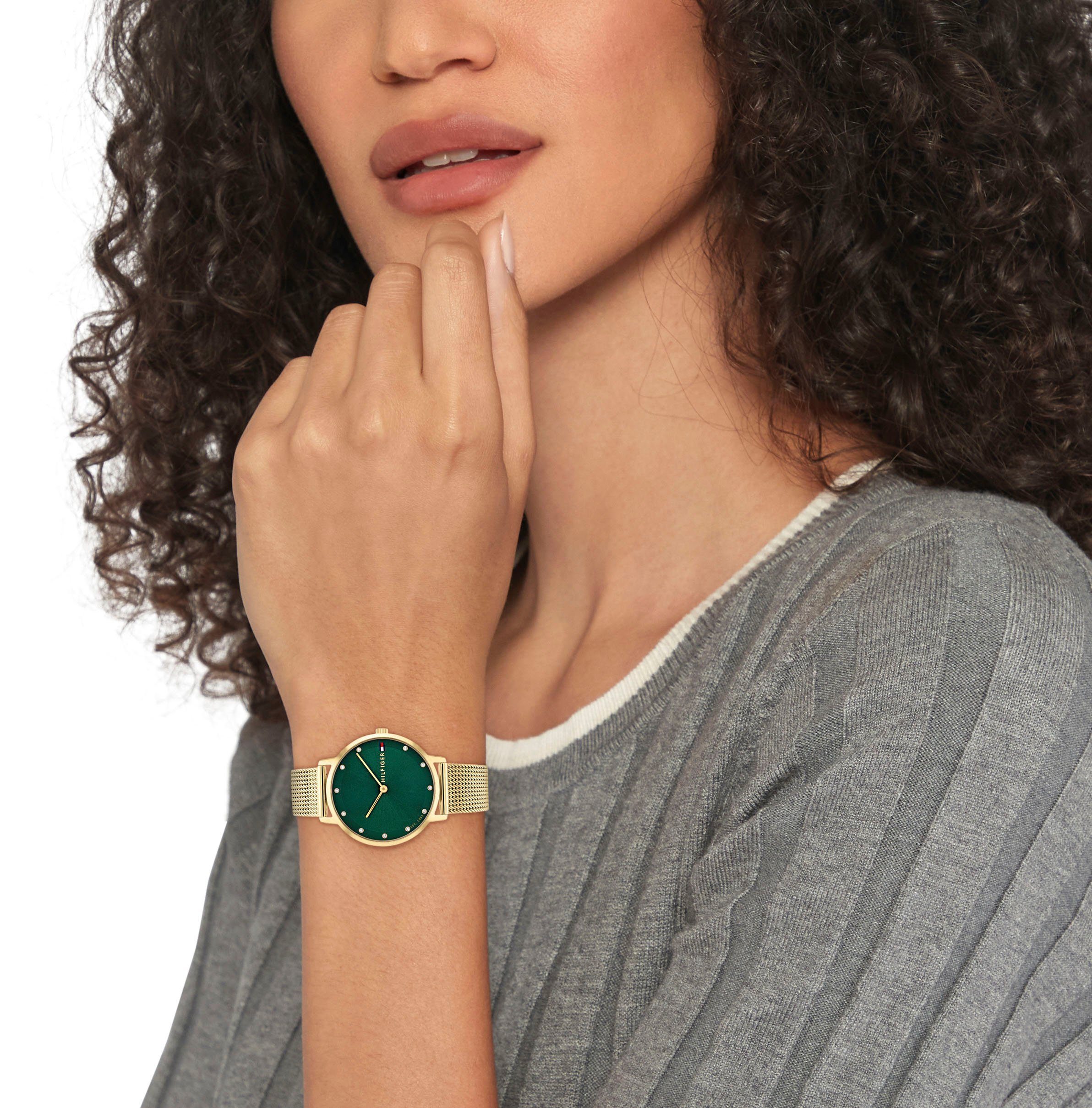 Tommy Hilfiger Quarzuhr PIPPA 1782668, Armbanduhr, Damenuhr, analog, Edelstahlarmband