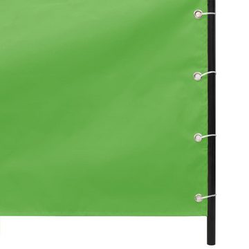 furnicato Sonnenschirm Balkon-Sichtschutz Hellgrün 120x240 cm Oxford-Gewebe