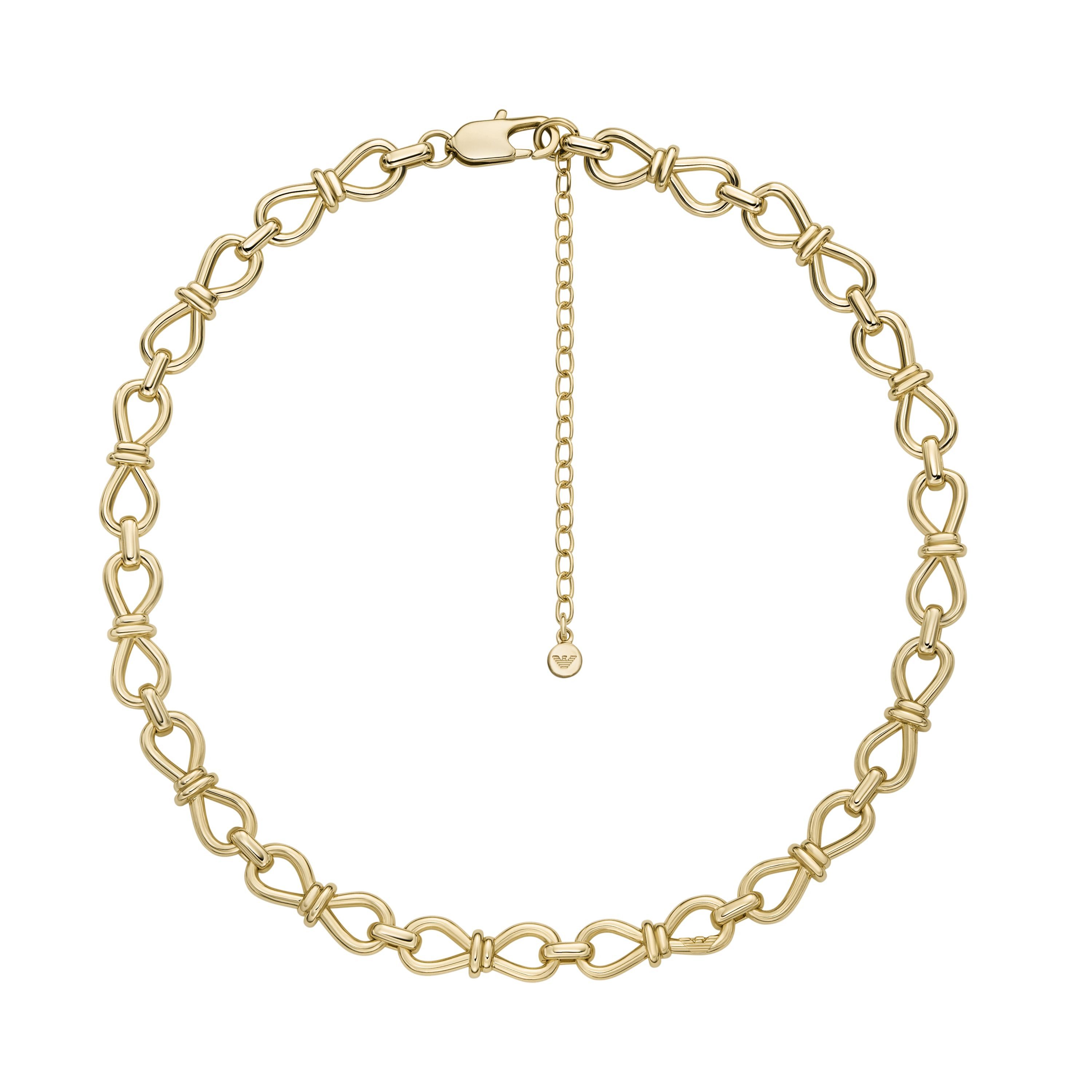 Emporio Armani Kette ohne Anhänger Schmuck Geschenk Metall Schleife