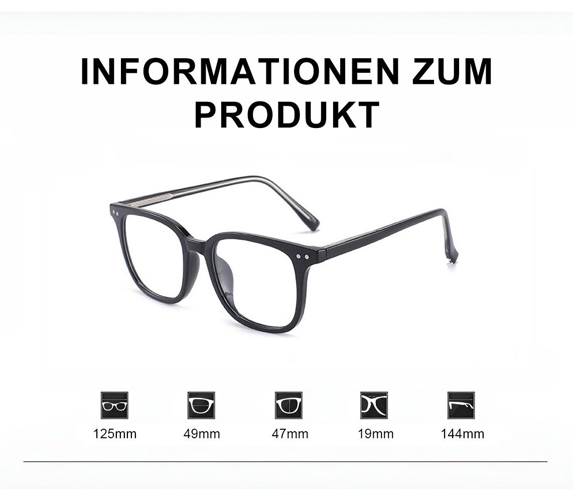 PACIEA Lesebrille Damen Herren Anti Blaulicht Anti-Müdigkeit Mode