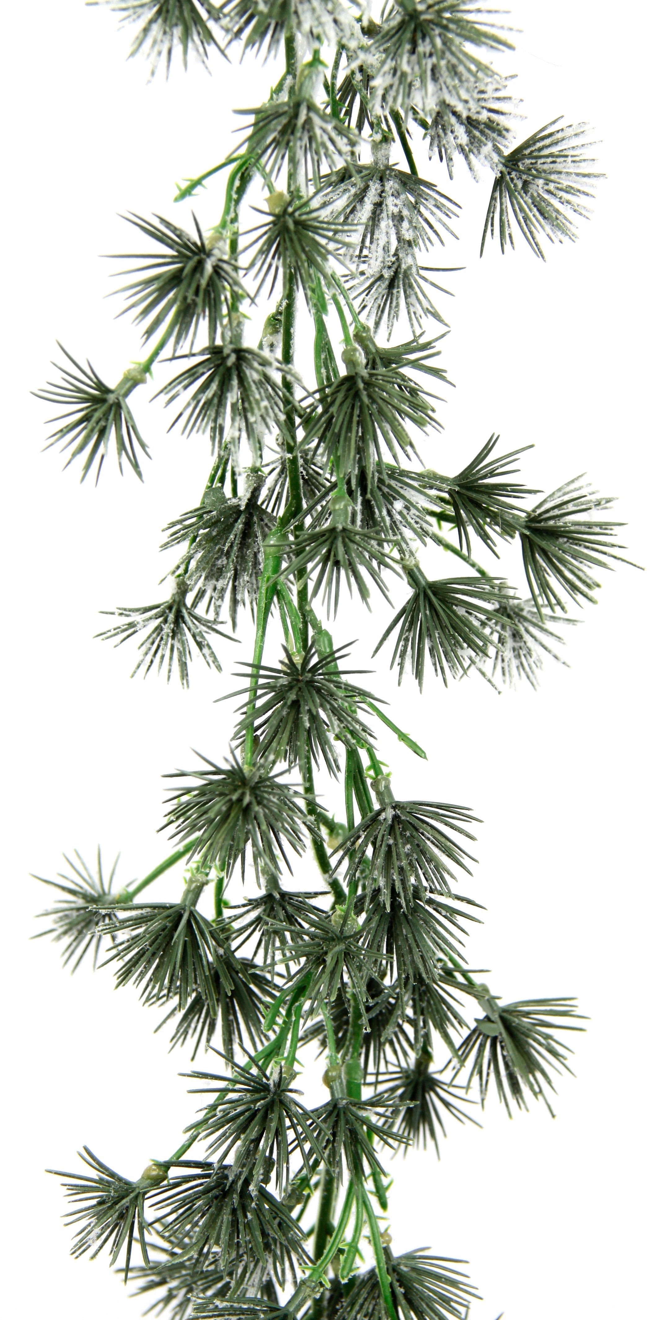 Kunstgirlande Tannengirlande, I.GE.A., Höhe 180 cm, Weihnachtsgirlande künstlich Tanne geeist Adventskranz Kranz Tür Deko – Bild 4 von 5