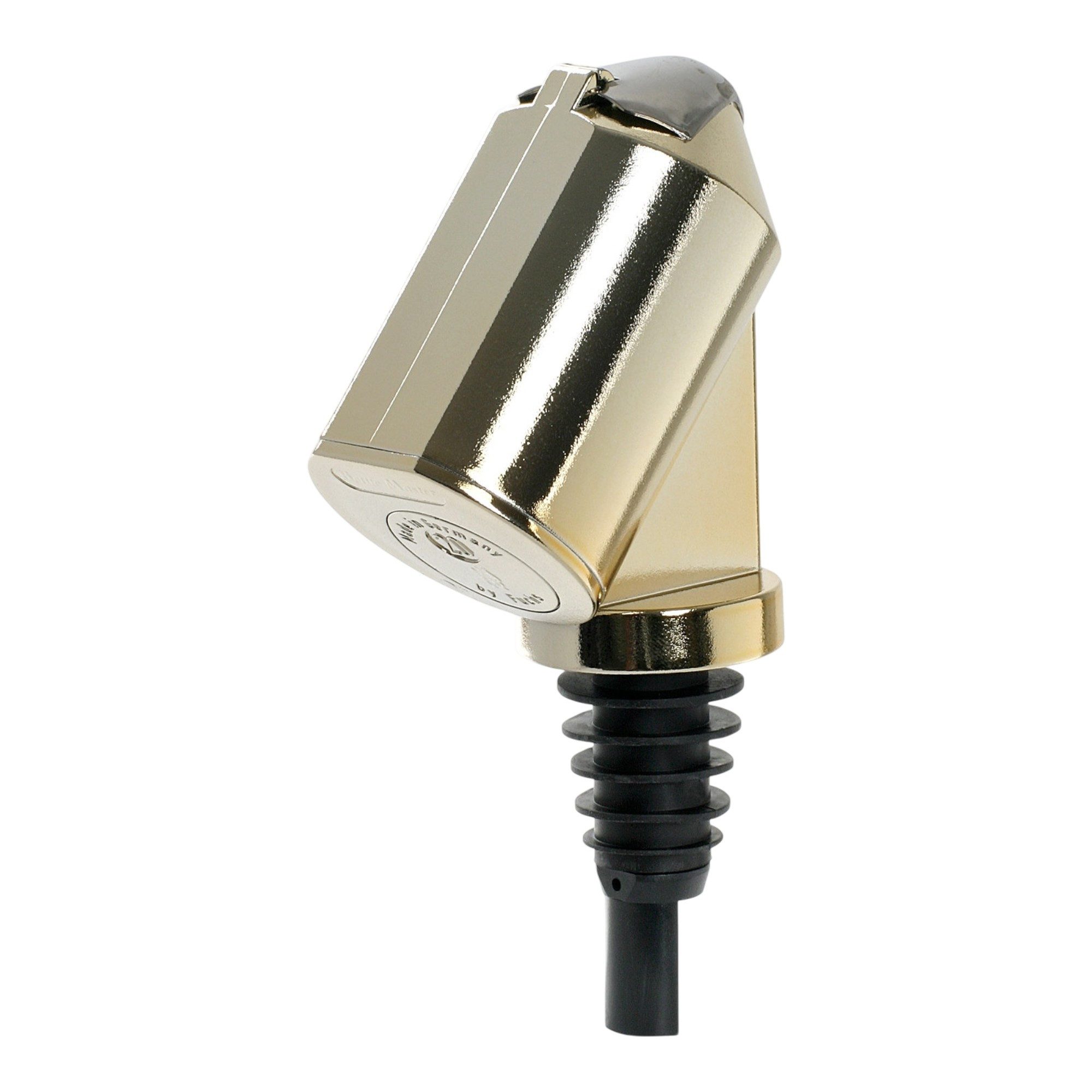 BieTal Flaschenausgießer Flaschen Ausgießer Bottle Master 3000® Serien Portionierer goldfarben, 1-St., Auto-Stop-Funktion erspart das erneute Umschwenken der Flasche