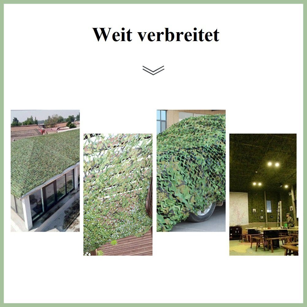 OSTWOLKE Sonnensegel 4X6M Tarnnetz Jagd Camouflage Netz für Dekoration Sonnenschutz, (1-tlg), für Dekoration Sonnenschutz Garten Freizeit Camping Party Outdoor