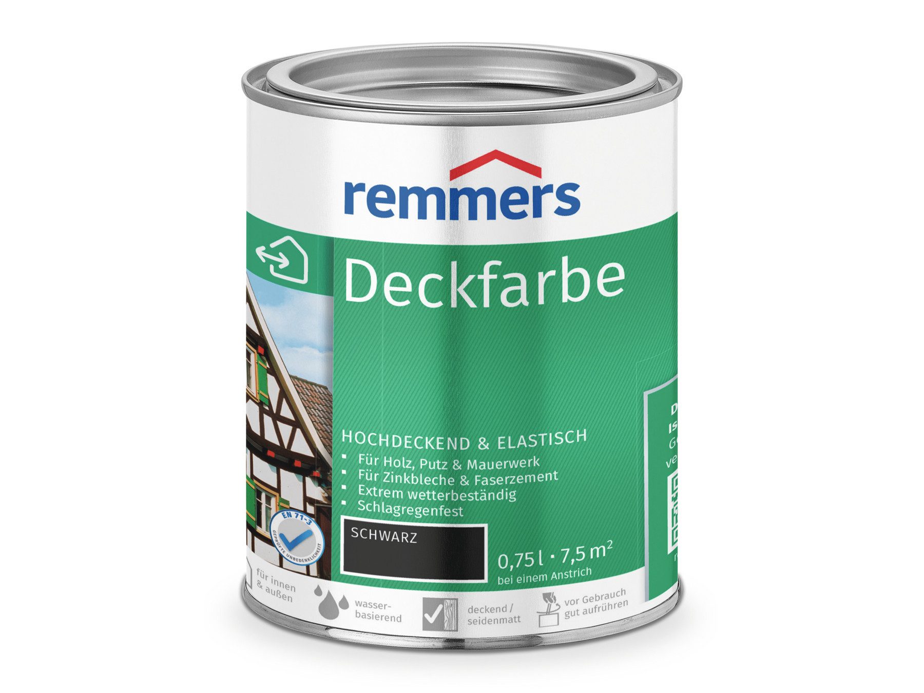 Remmers Wetterschutzfarbe Deckfarbe anthrazitgrau (RAL 7016) 0,75 Liter