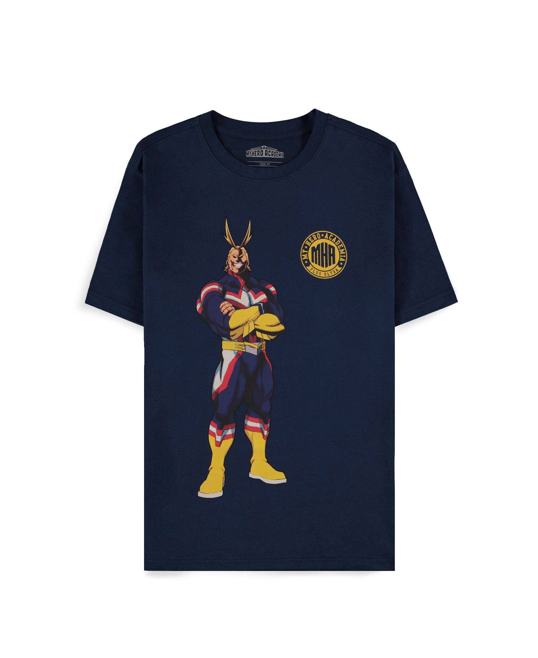 MY HERO ACADEMIA T-Shirt All Might Quote Dunkelblau