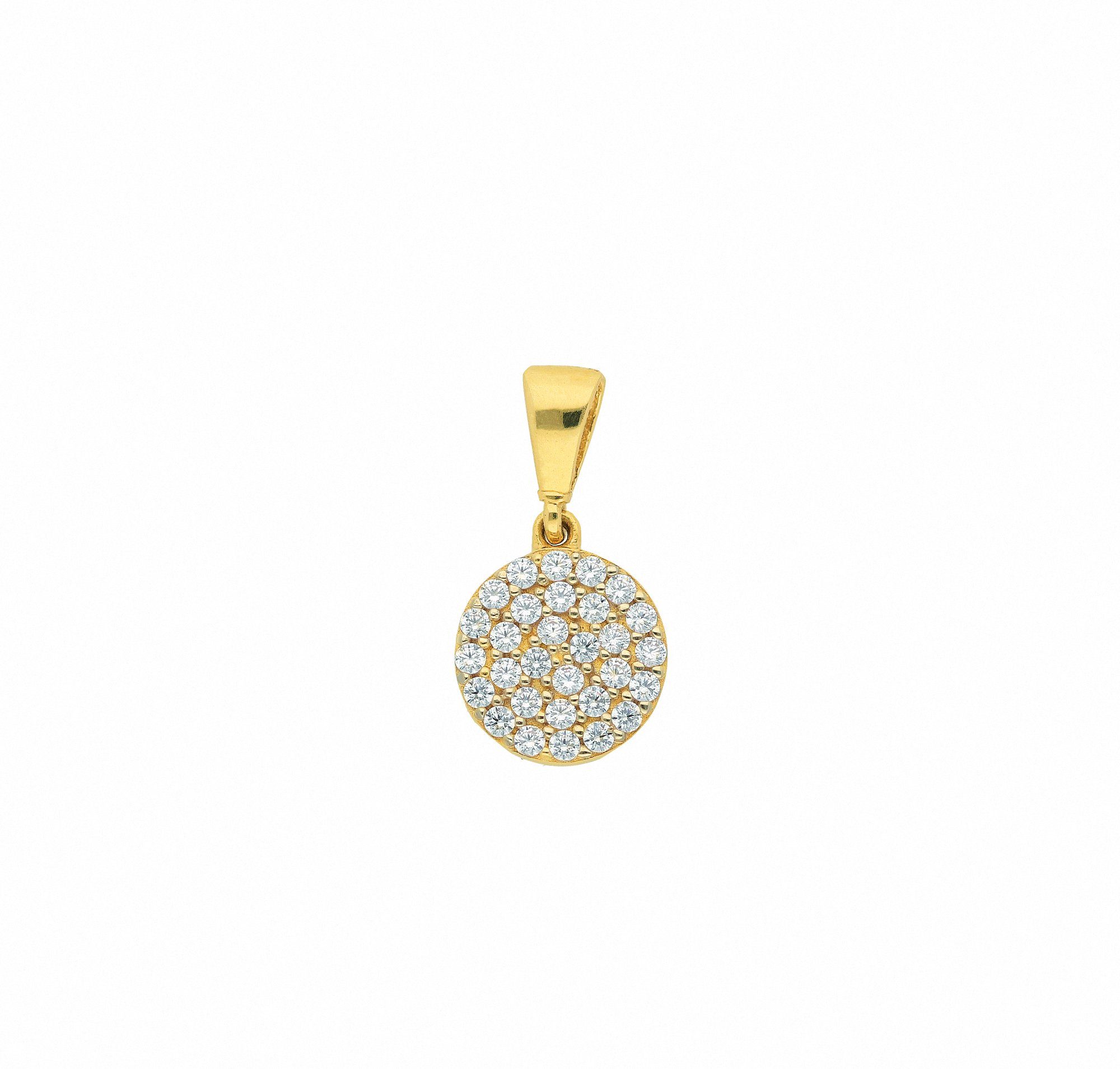 Adelia´s Anhänger 8,2 mit Gold Goldschmuck für Ø Damen Kettenanhänger 333 mm, Zirkonia Goldschmuck Damen