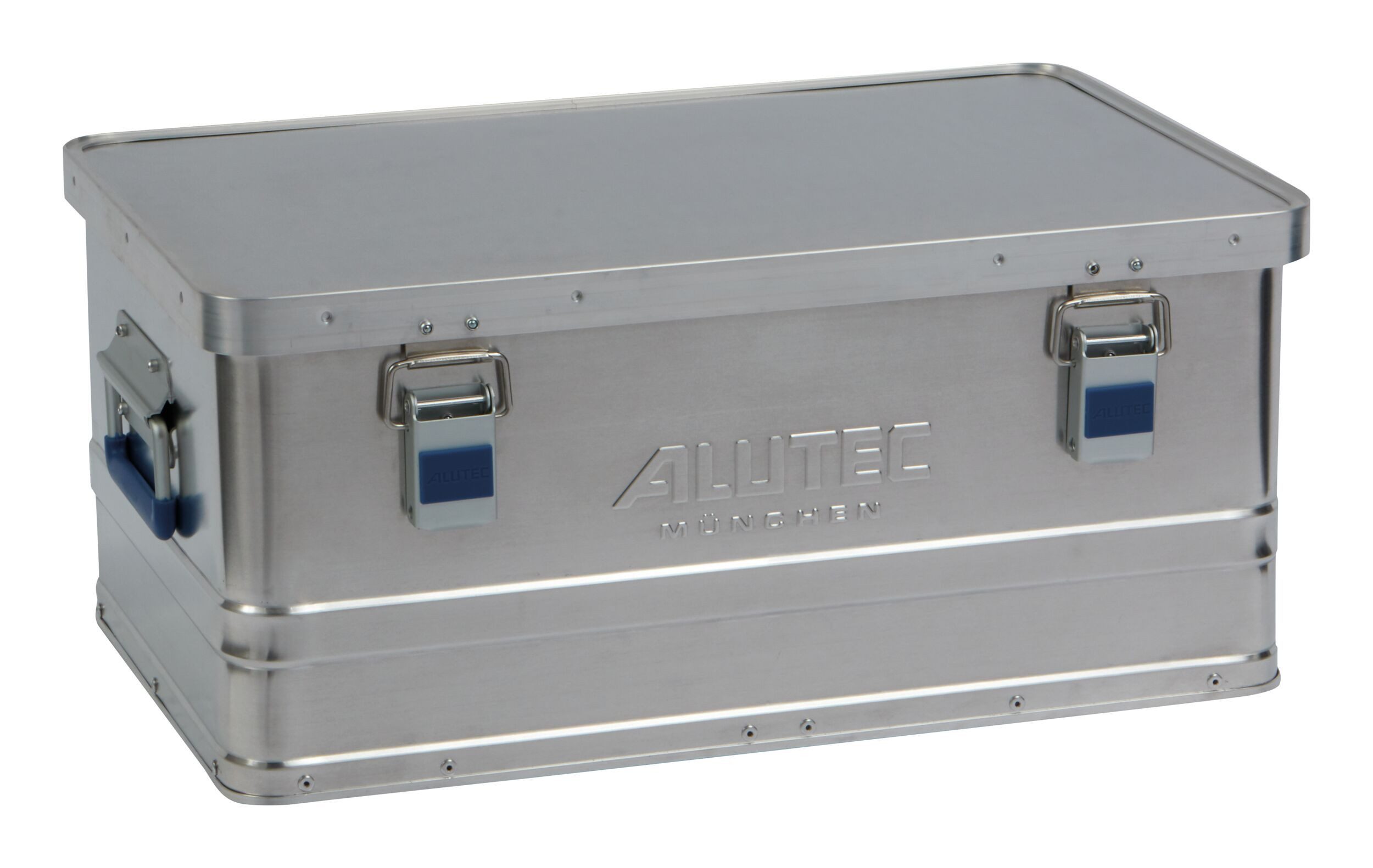 ALUTEC München Aufbewahrungsbox (40 Liter), Aluminiumbox Basic 40 Maße 535 x 340 x 220 mm