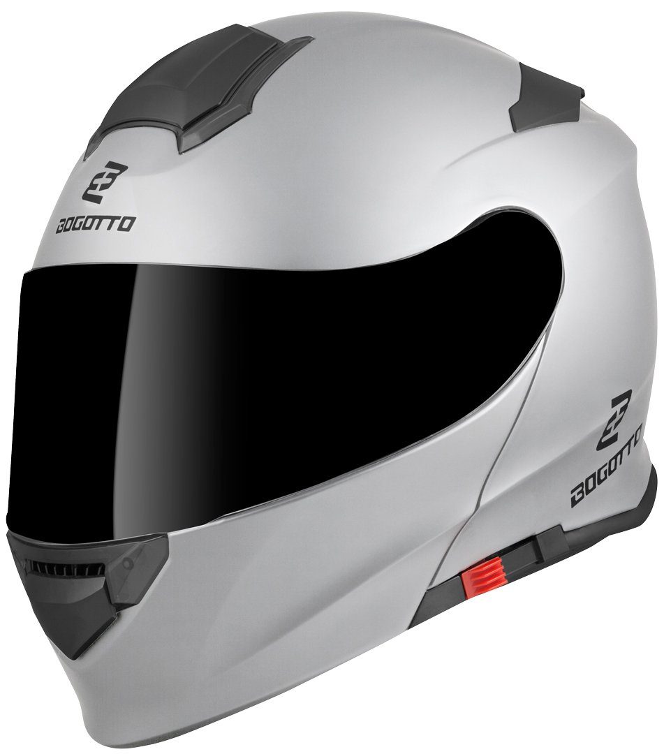 Bogotto Motorradhelm V271 Motorrad Klapphelm, Integriertes Sonnenvisier