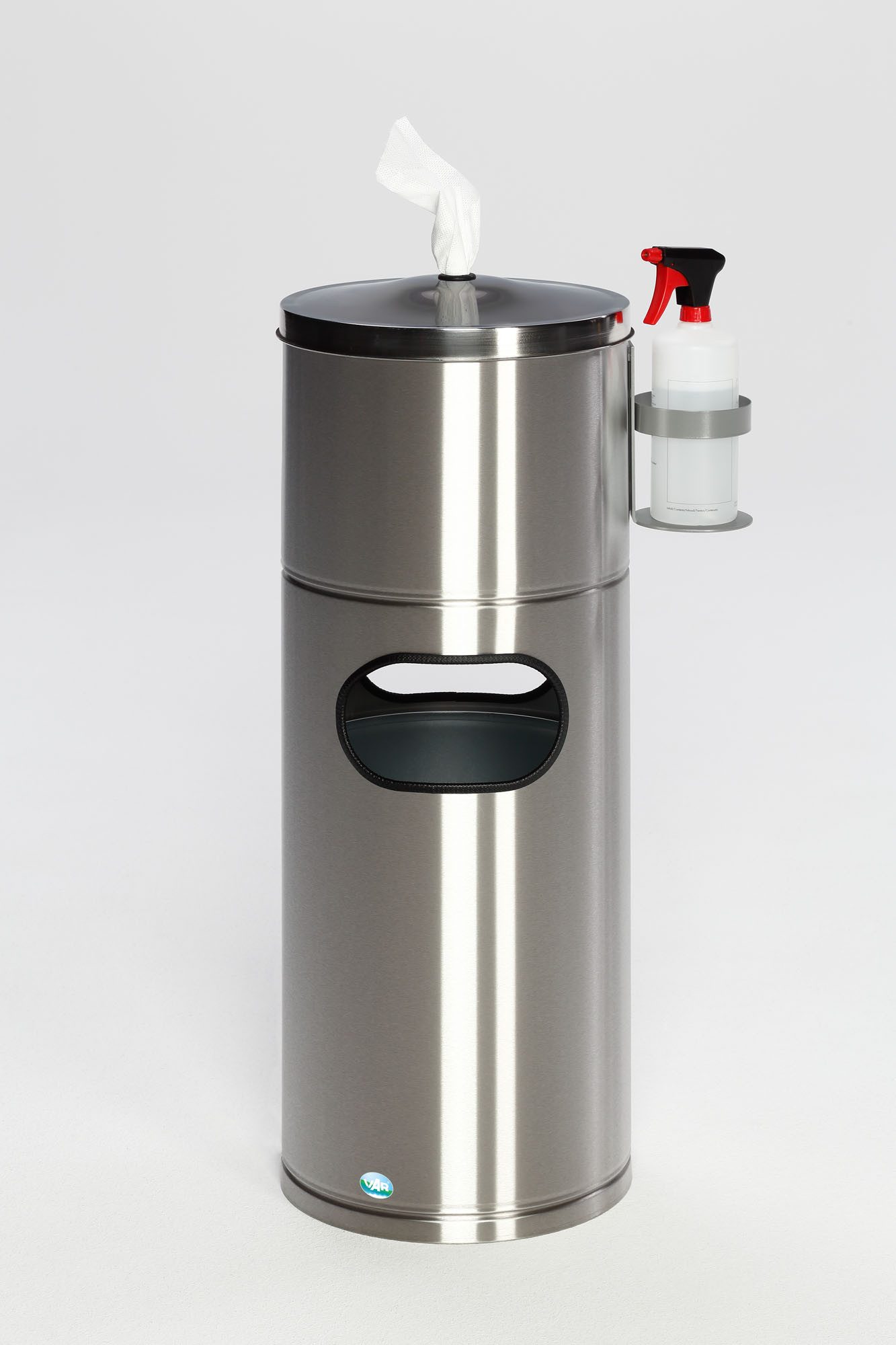 PROREGAL® Desinfektionsmittelspender Desinfektionsstation für Papiertücher Flaschenhalter Inneneinsatz