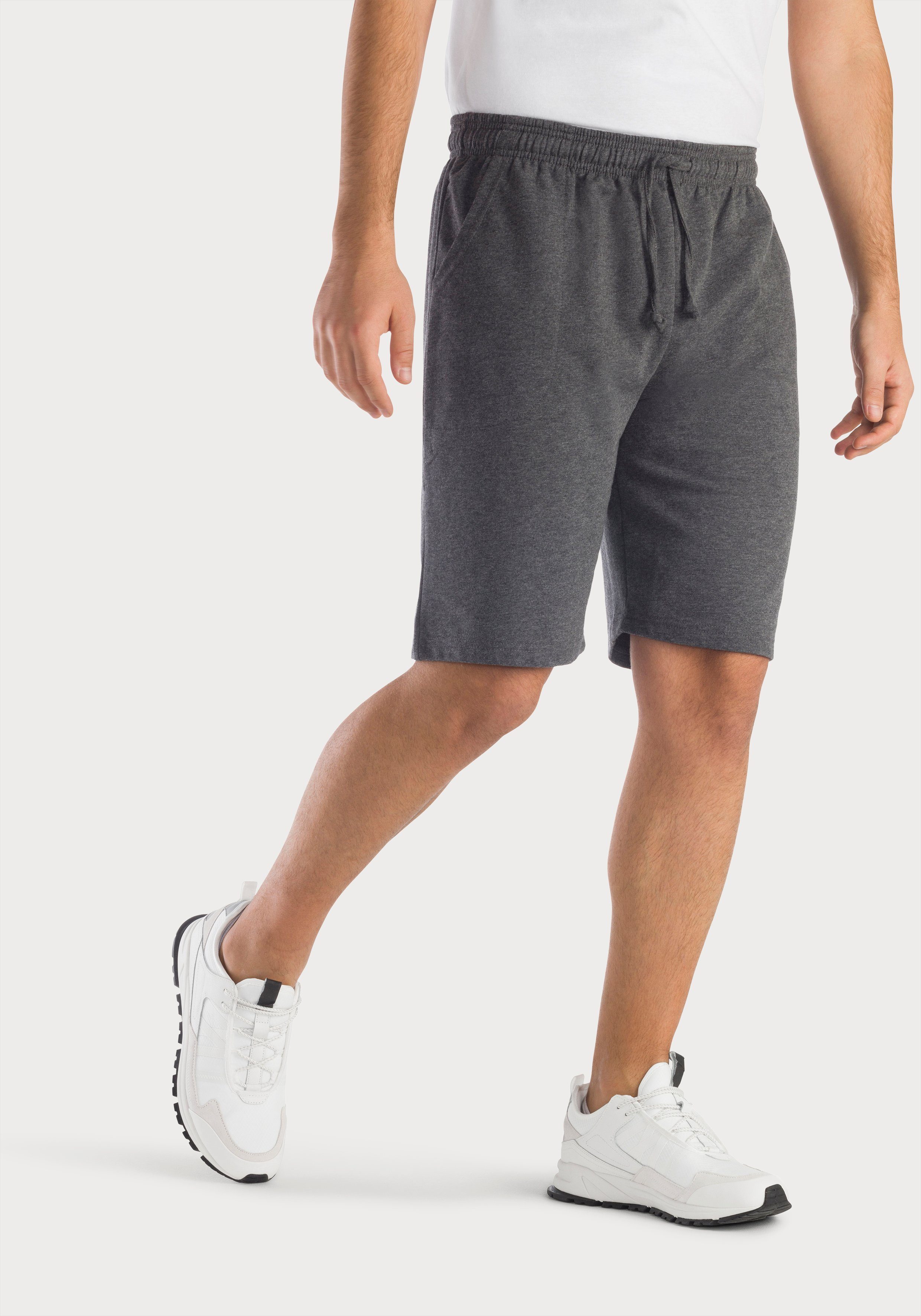 KangaROOS Sweatshorts weicher aus Sweatware anthrazit