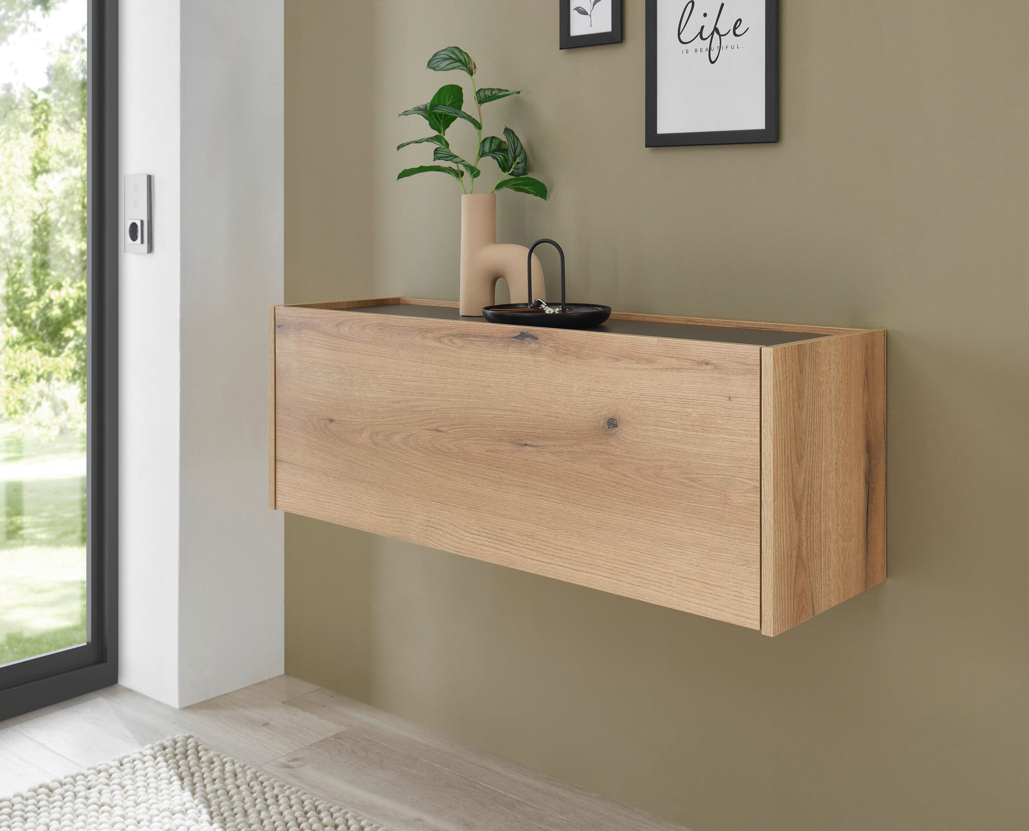 INOSIGN Mehrzweckschrank GiRON/CiTY, Wandgarderobe in vier Farben, Wandschrank zeitloses Design, Breite 100 cm, großes Fach