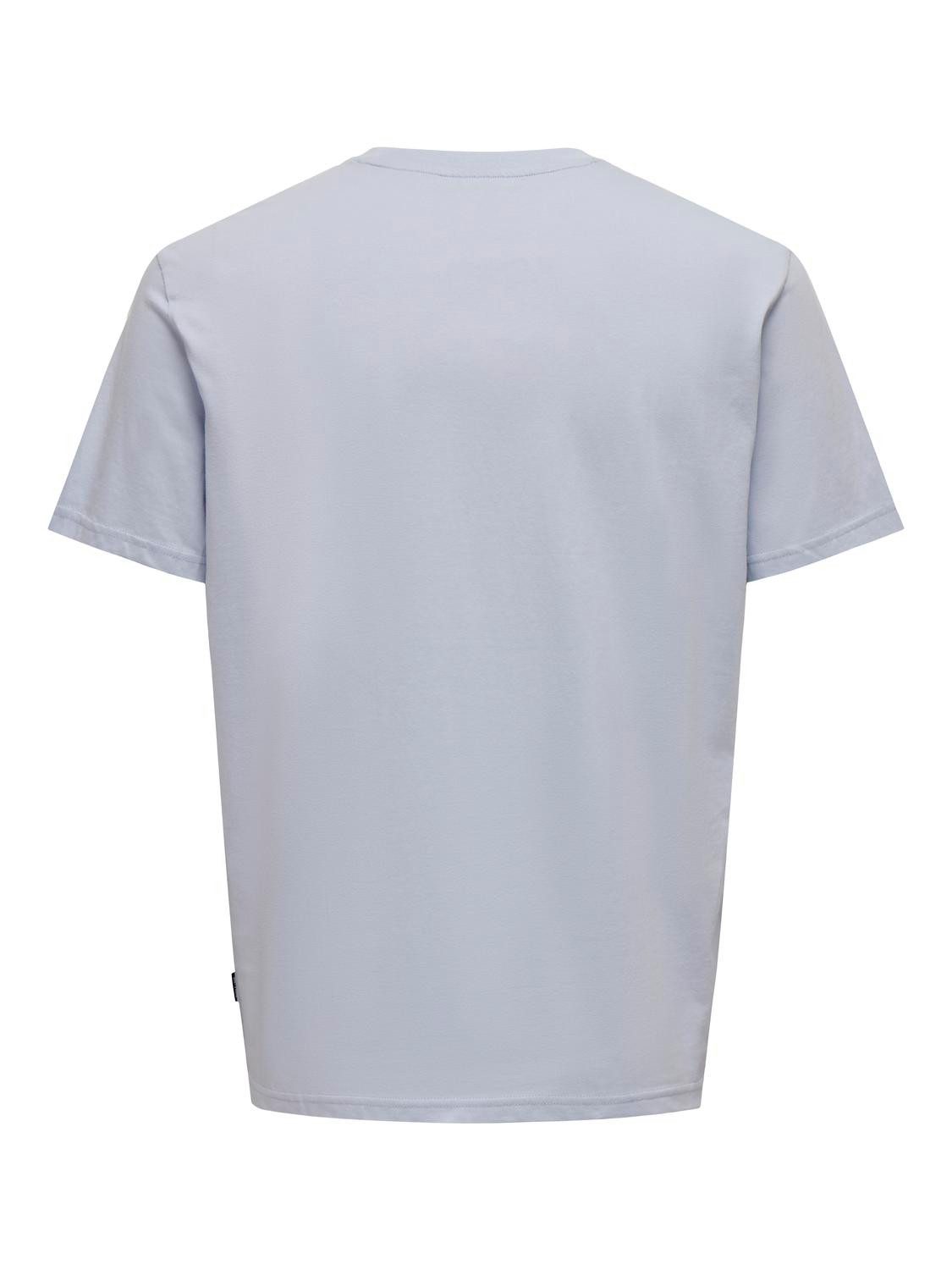 ONLY & SONS T-Shirt 2er-Set Rundhals Kurzarm für Herren (1-tlg) ONSMAX LIFE LOGO SS TEE