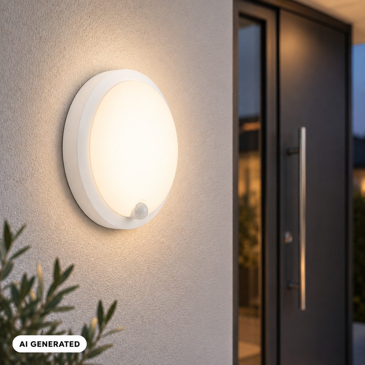 Briloner Leuchten LED Außen-Wandleuchte Akku kabellos ohne Stromanschluss Outdoor IP44, mit Bewegungsmelder, LED fest integriert, 3000K - Warmweiß