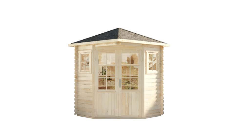 Alpholz Gartenhaus »5-Eck Gartenhaus Modell Sunny-A«, BxT: 225,00×225,00 cm