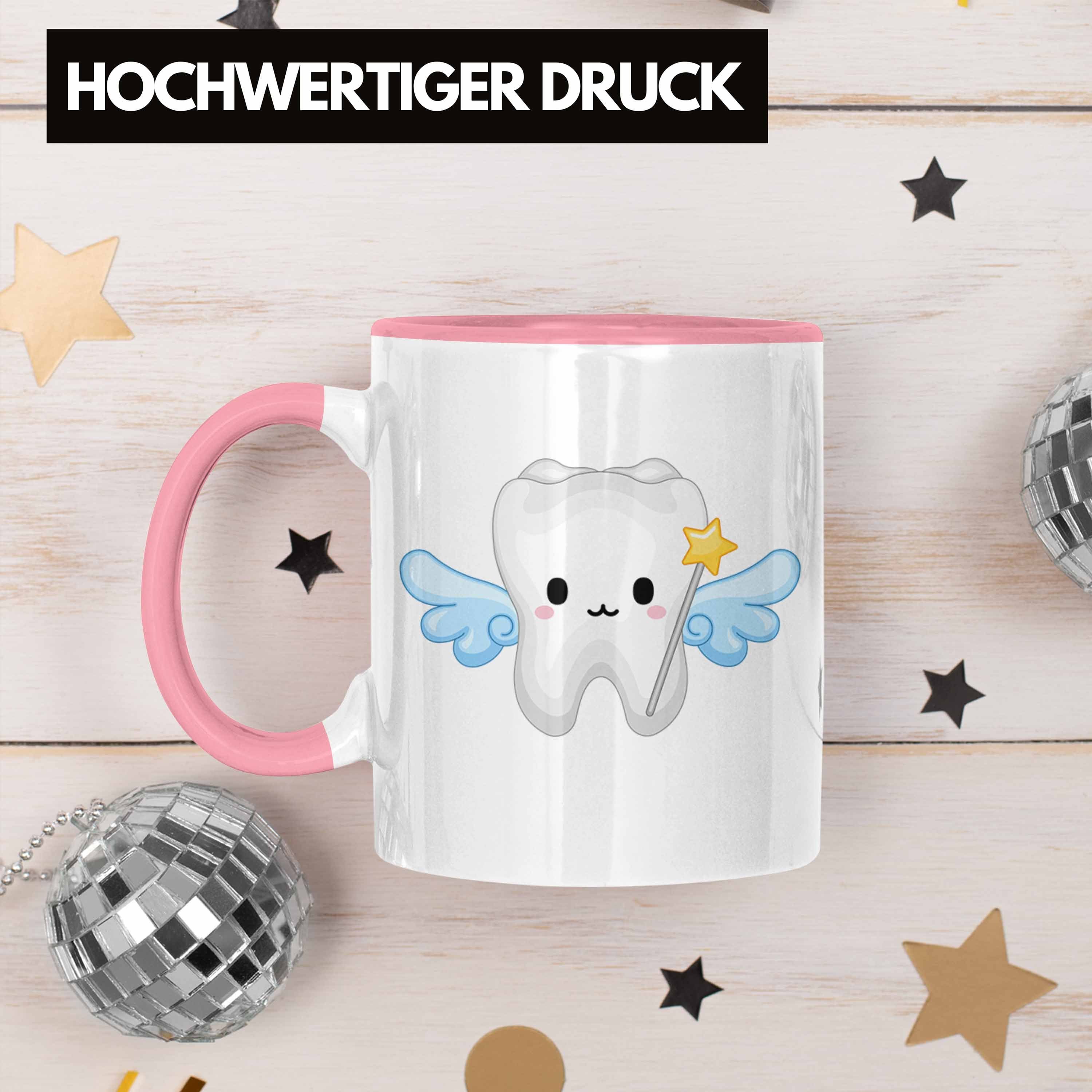 - Zahnmedizinische Zahnärztin Zahntechnikerin Becher Geschenkidee Tasse Fachangestellte Geschenk Praxis Spruch Zahnfee Kinder Tasse Lustiger Lustig Rosa Trendation Zahnarzthelferin Trendation