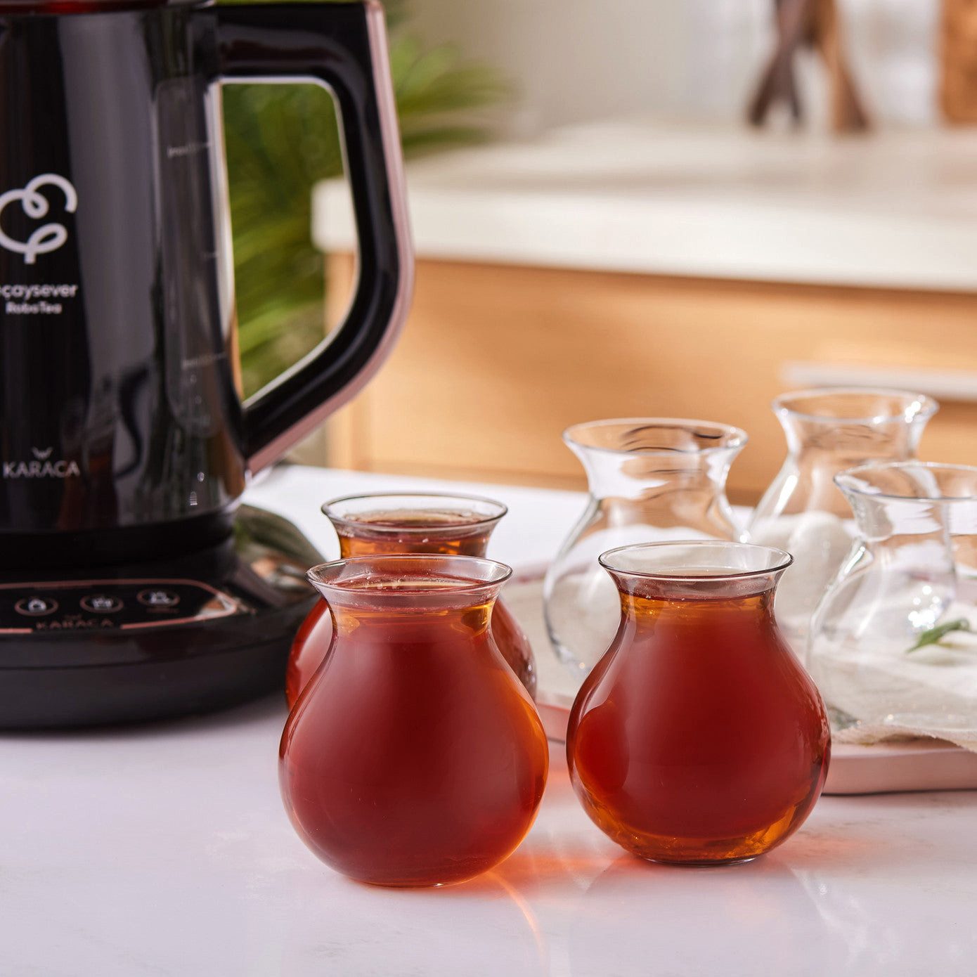 Karaca Coffee-to-go-Becher Karaca Tatlıcan 6-teiliges Teeglas Set von Refika 6 Teegläser, GLASS, SPULMASCHINENGEEIGNET – Bild 5 von 5
