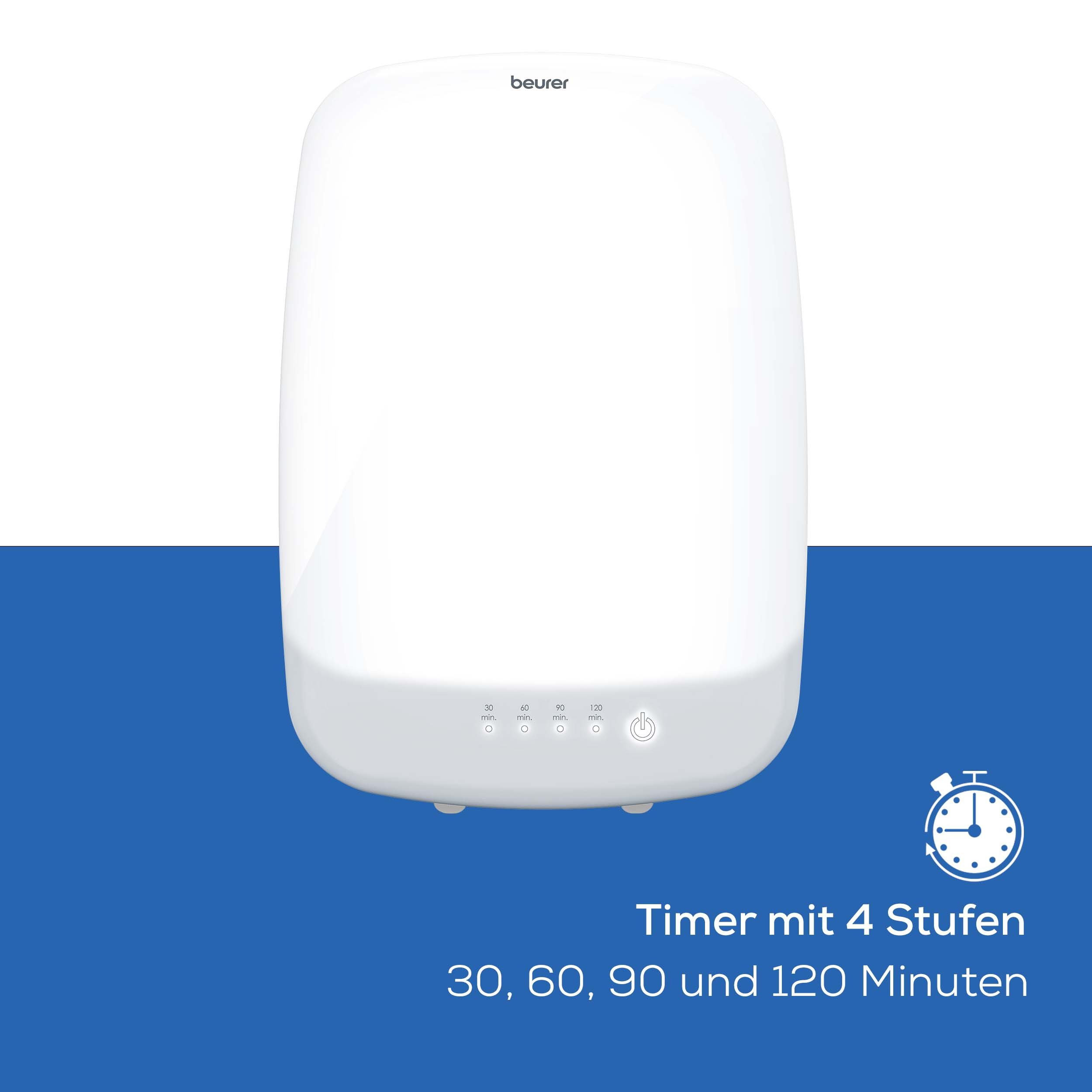 BEURER Tageslichtlampe TL 85 zur Anwendung bei Lichtmangelerscheinungen in dunklen Monaten, 10.000 Lux Lichtstärke, Medizinprodukt, gleichmäßige Ausleuchtung