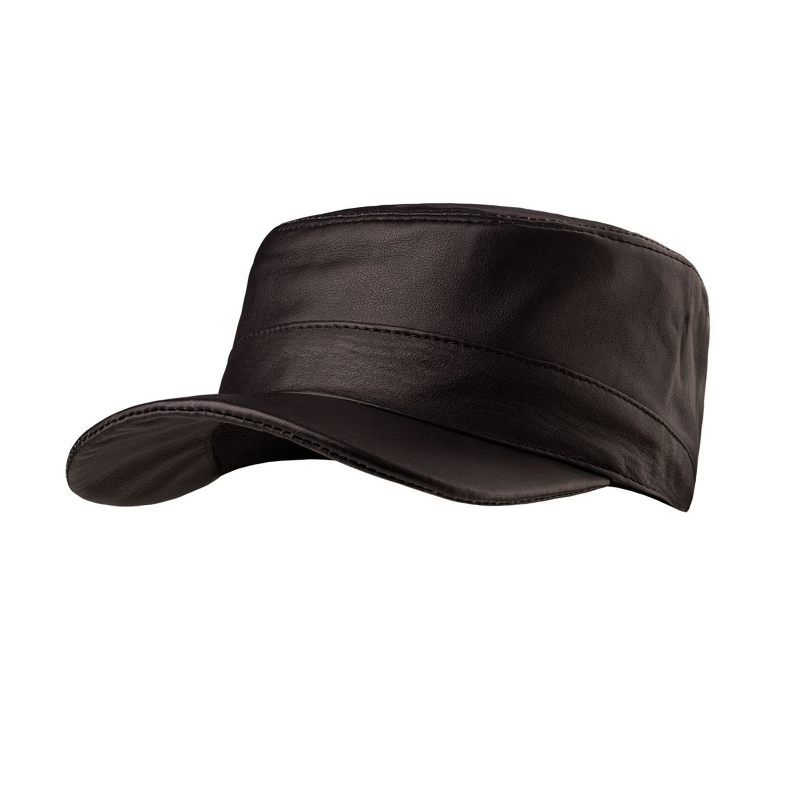 Hut BLACK Schirmmütze Cap FOX Cowboyhut FOREST CUBA Brown-Anilin Leder